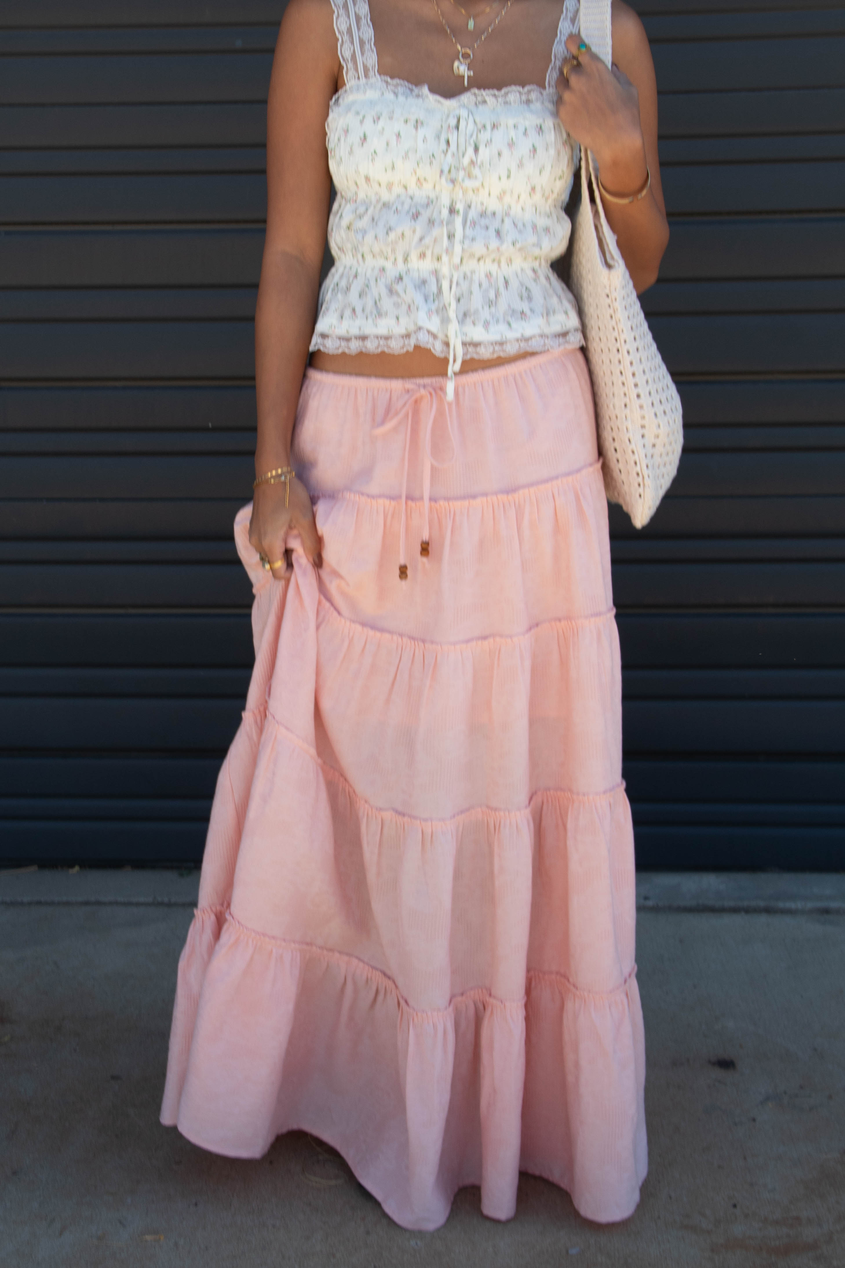 Tiered Maxi Skirt