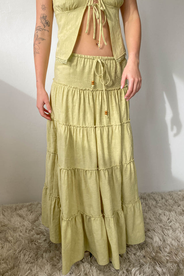 Tiered Maxi Skirt