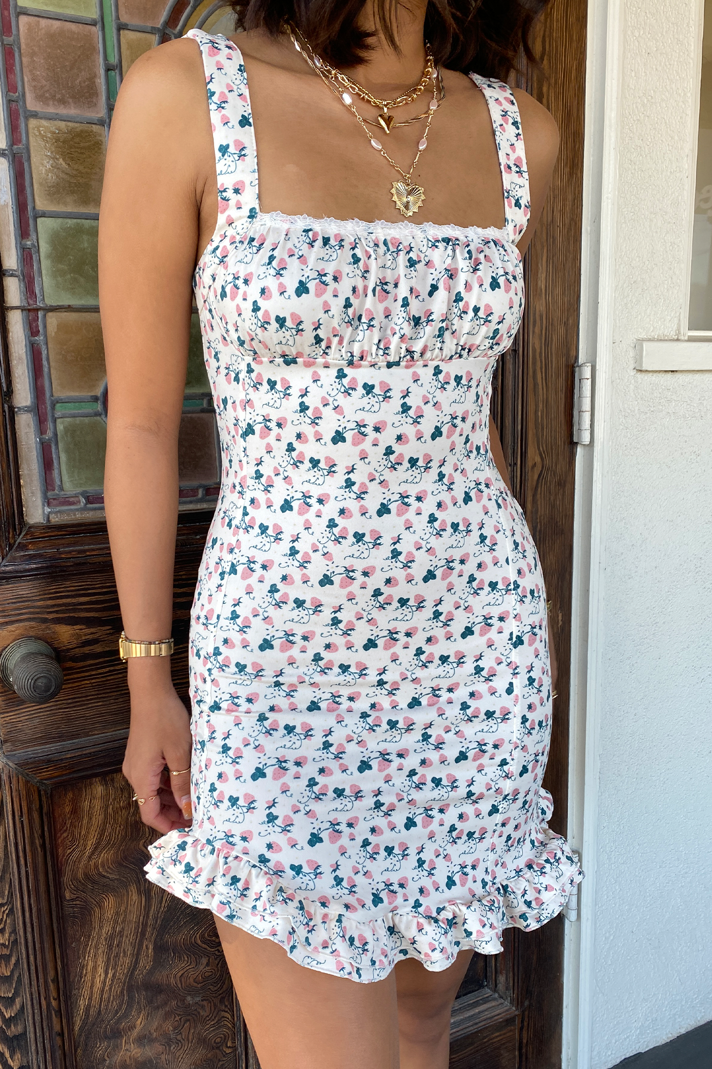 Sleeveless Floral Mini Dress