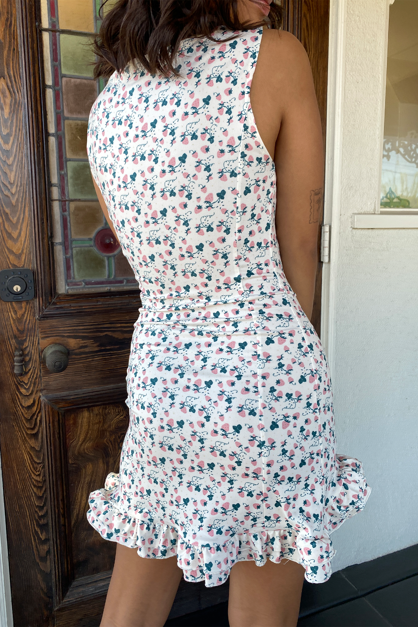 Sleeveless Floral Mini Dress