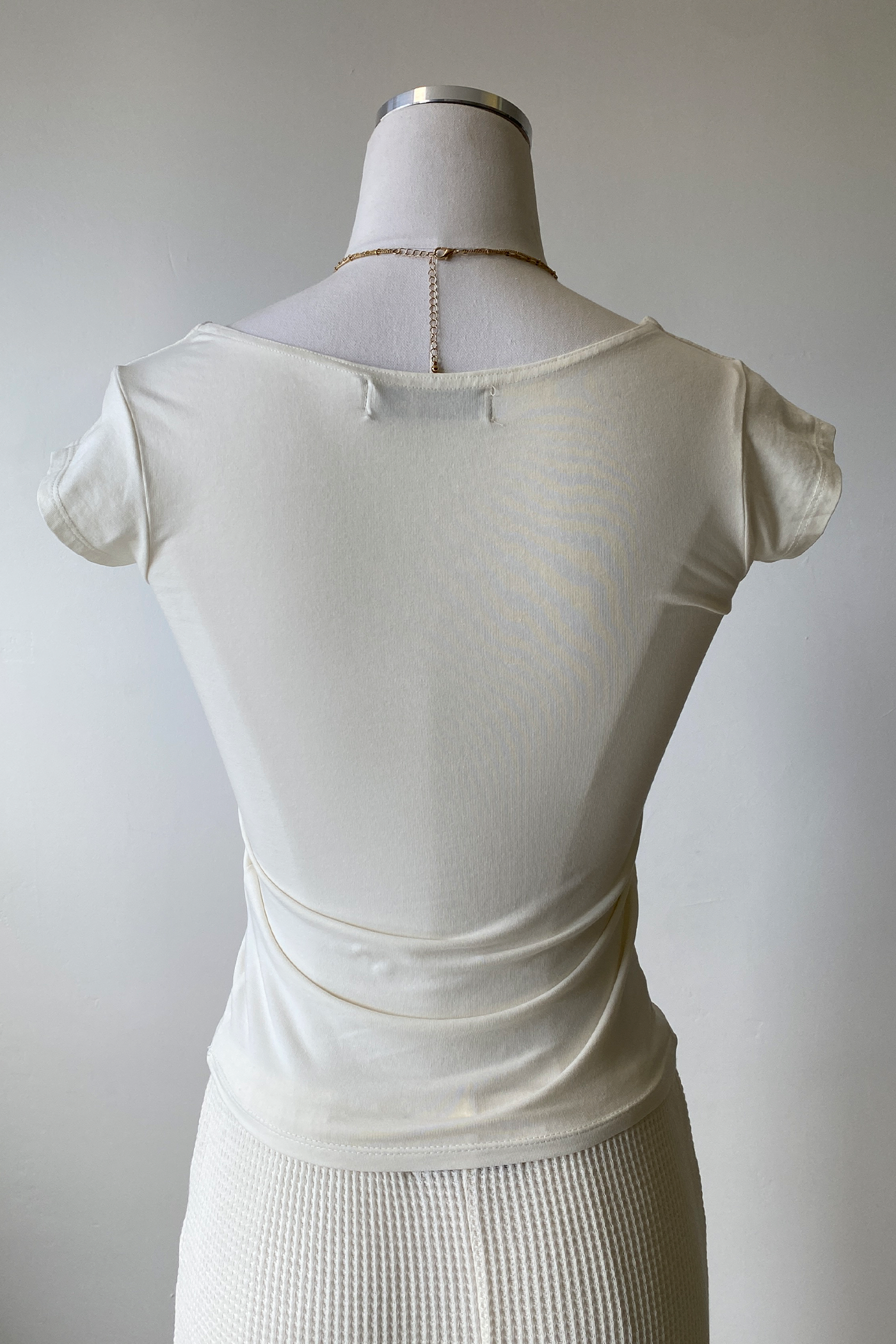 Basic Square Neck Short Sleeve Top