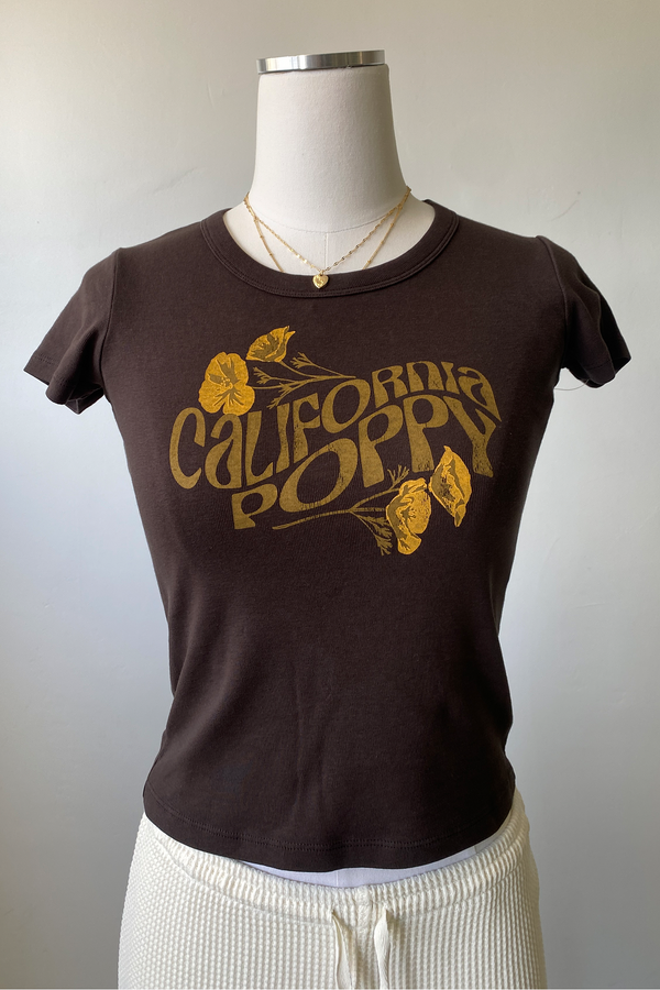 California Poppy OG Graphic Babydoll Tee