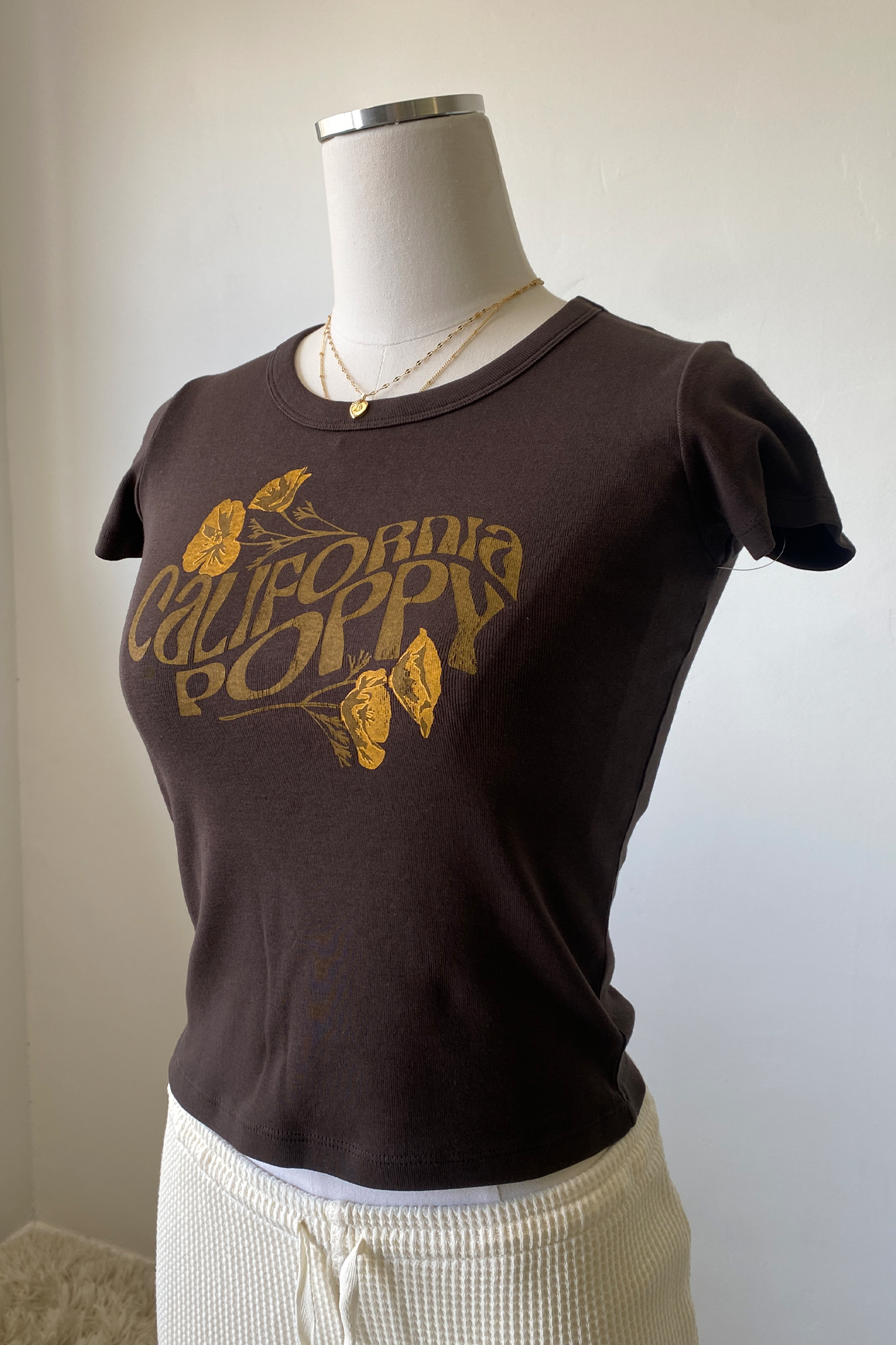 California Poppy OG Graphic Babydoll Tee