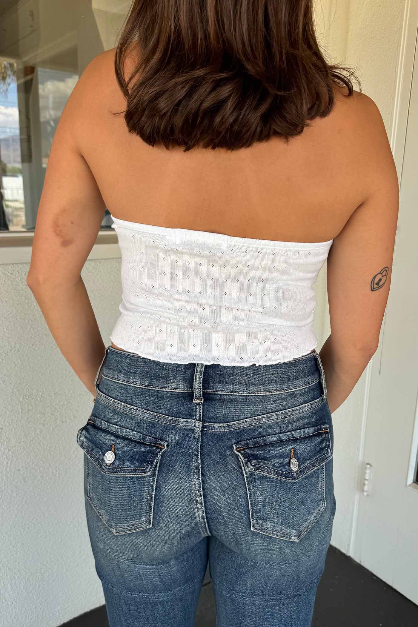 The Fave Basic Pointelle Tube Top