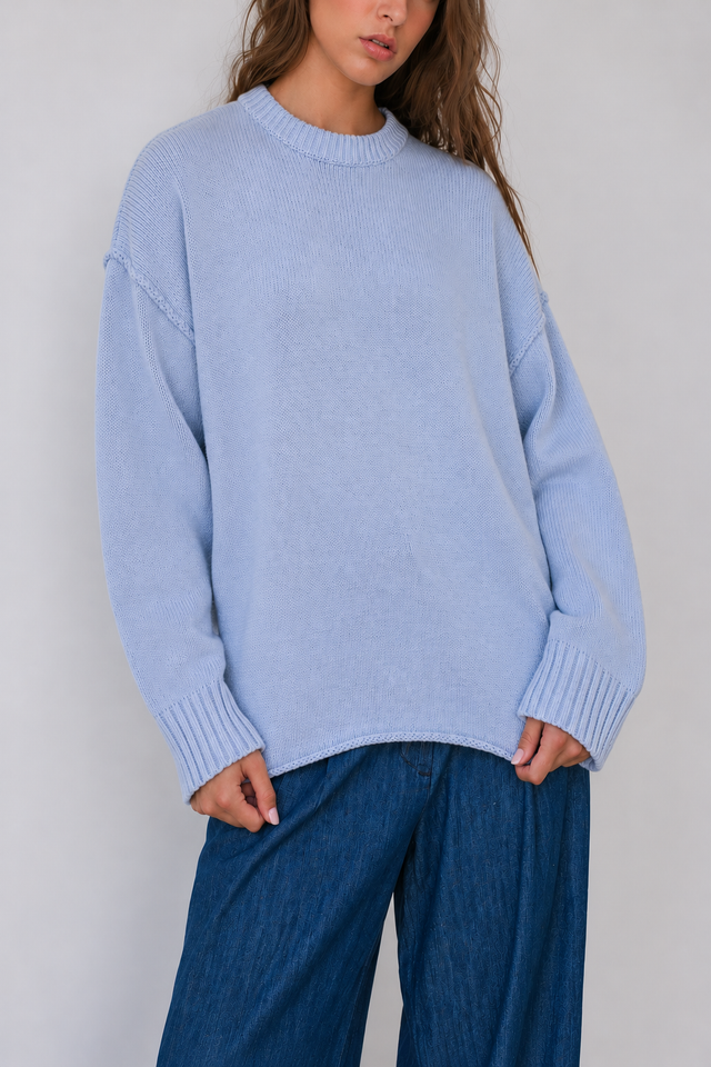 Oversized Crew Neck Sweater