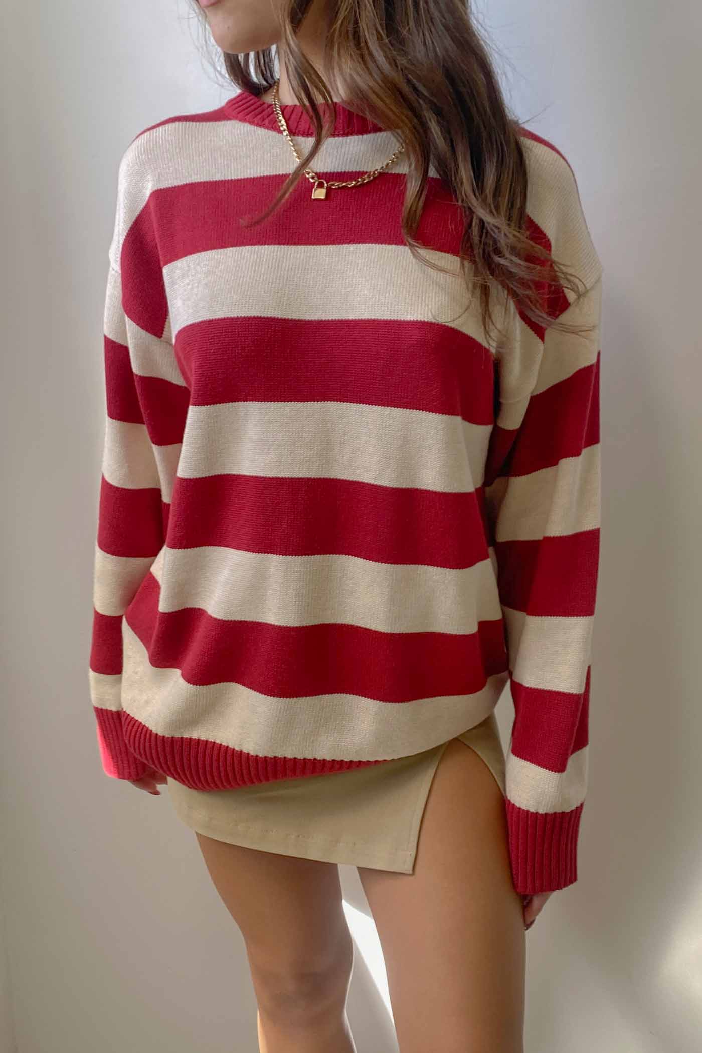 Oversized Striped Sweater