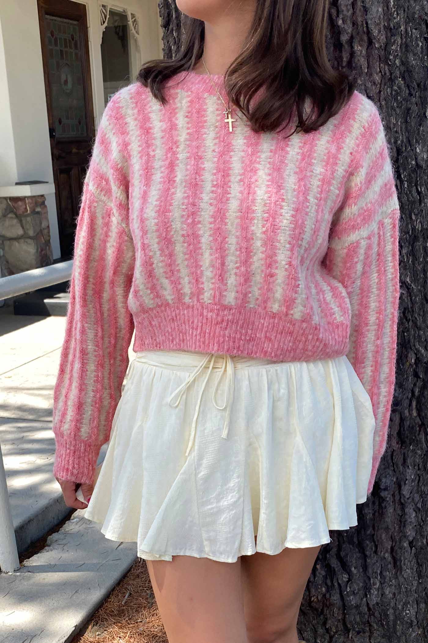 Striped Knit Sweater