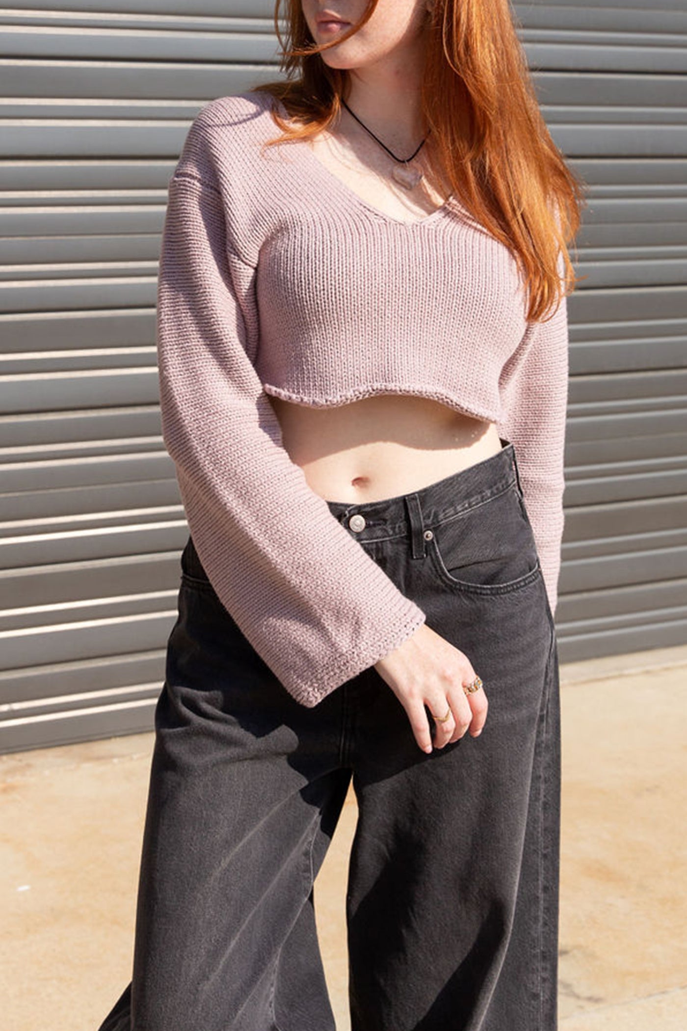 Say Anything Oversized Crop Sweater