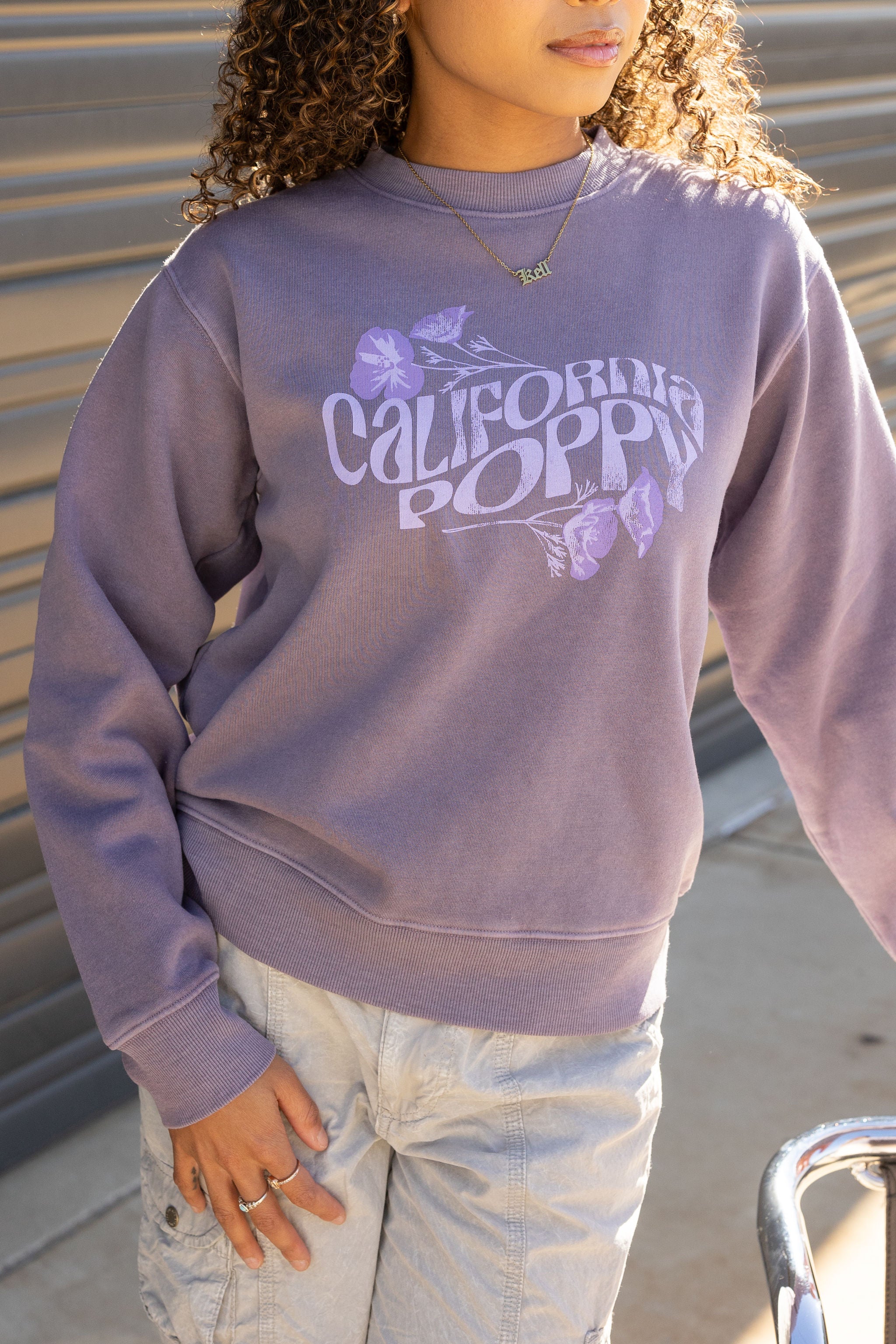 California Poppy Graphic Sweater