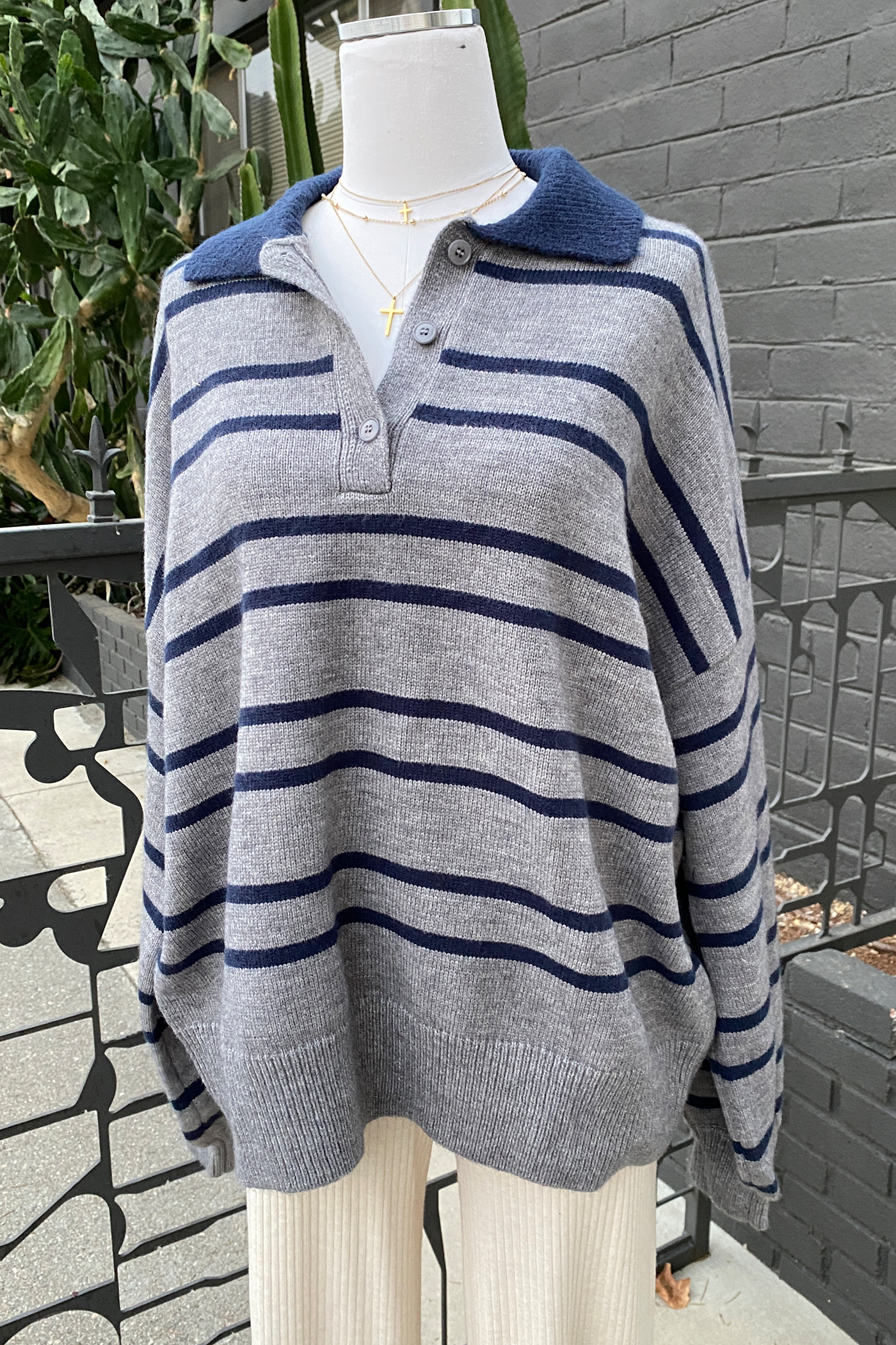 Oversized Striped Sweater