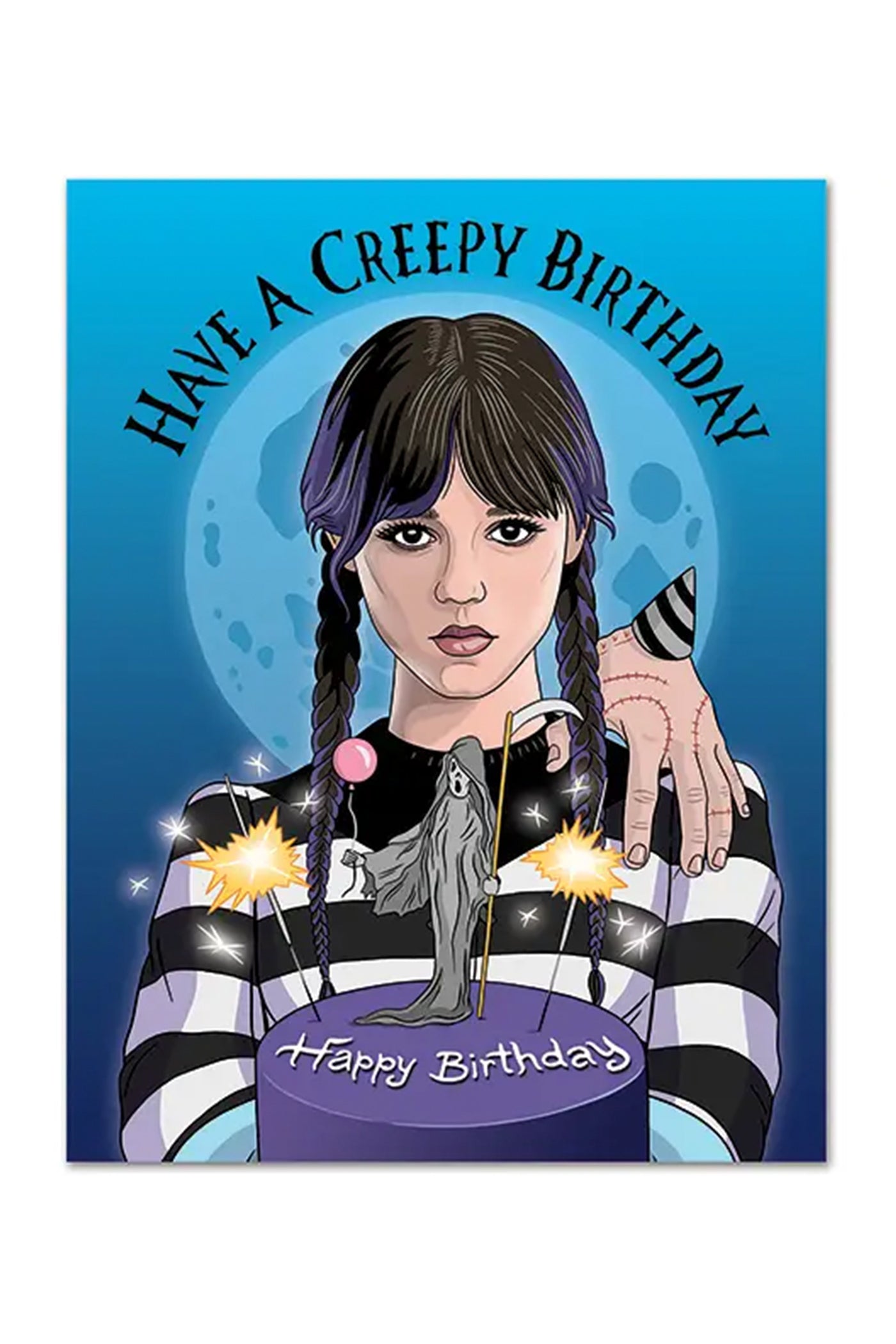 Wednesday Creepy Birthday Card by The Found
