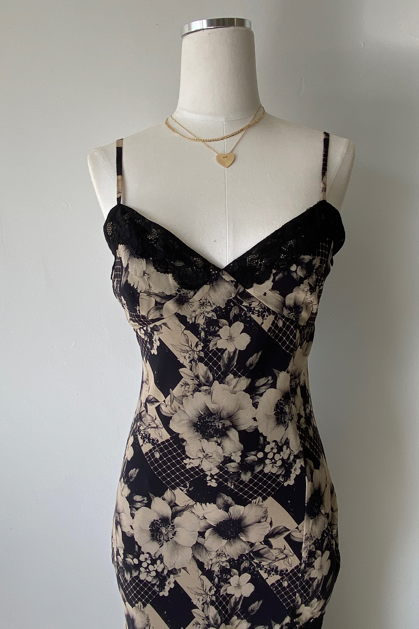 Mixed Floral Midi Dress