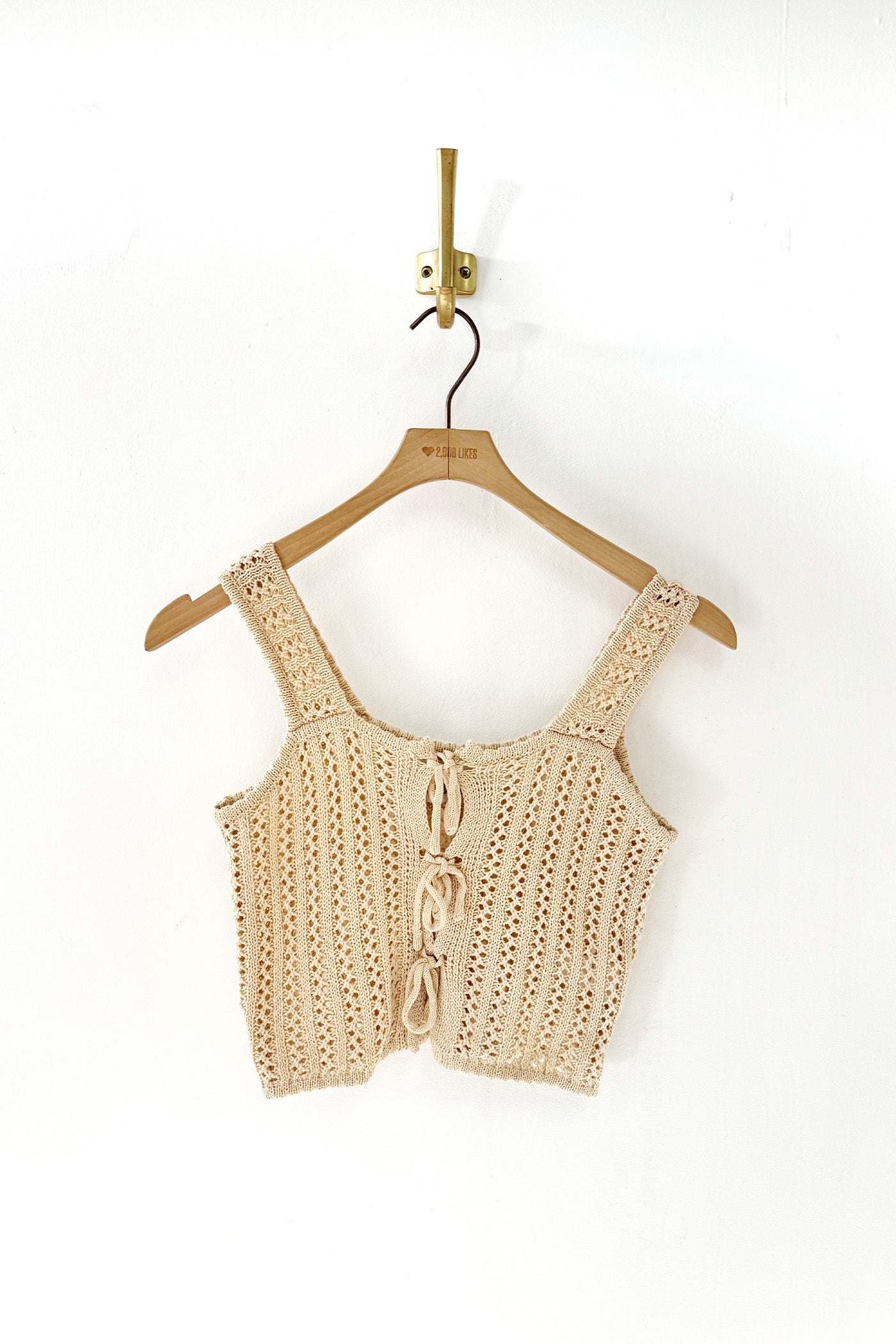 Crochet Front Tie Tank