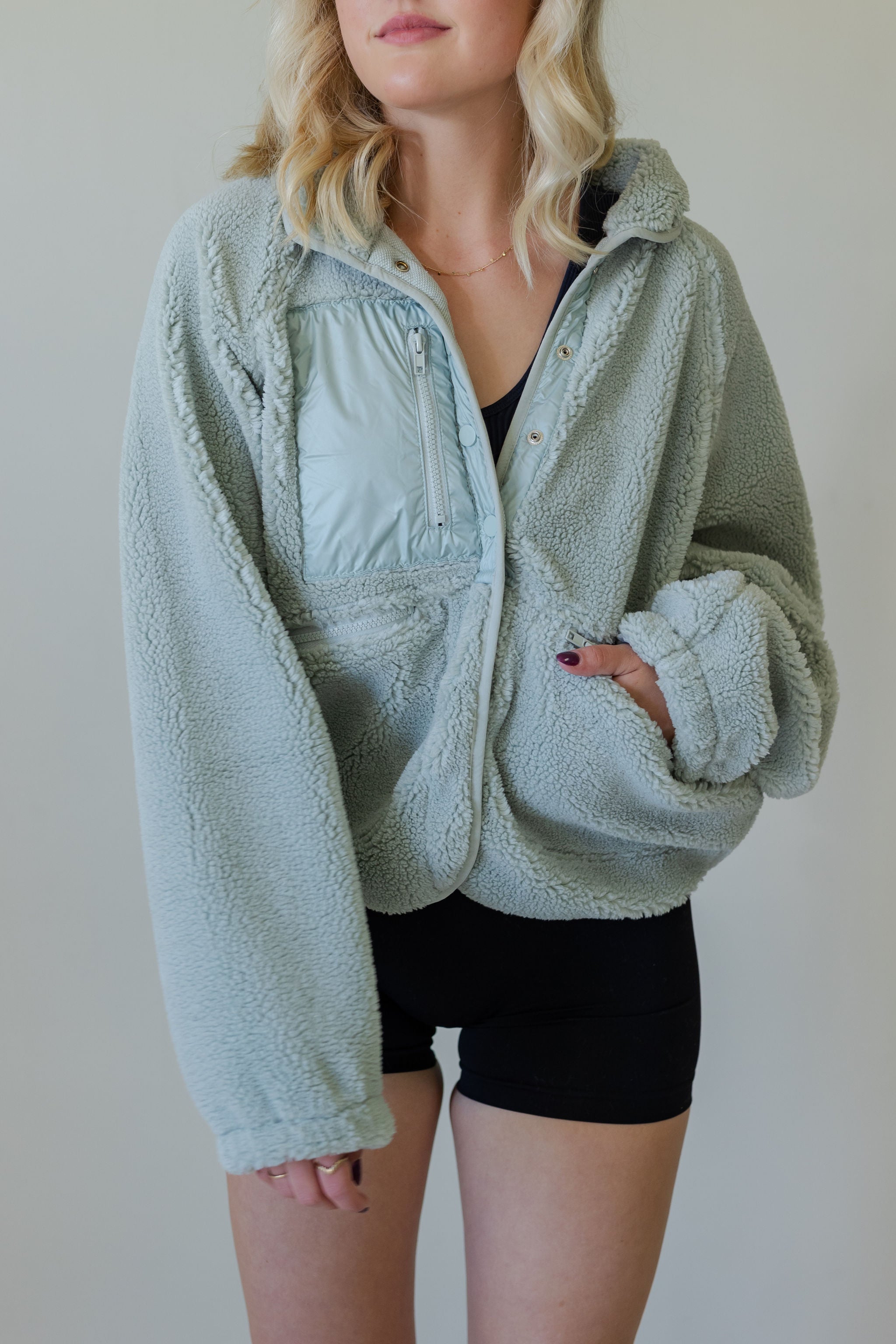 Chilly Nights Sherpa Jacket by For Good