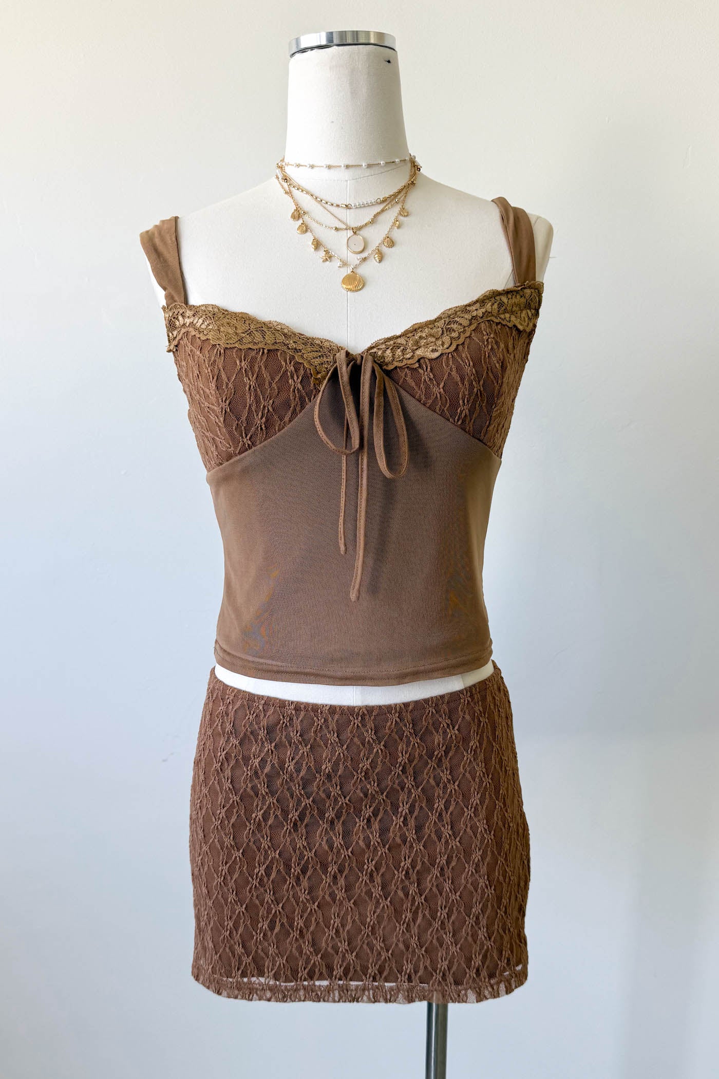 Lace Trim Cami Top