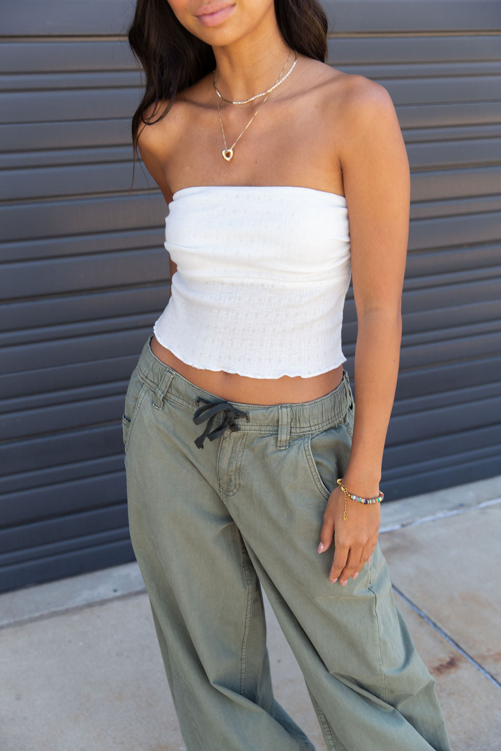 The Fave Basic Pointelle Tube Top