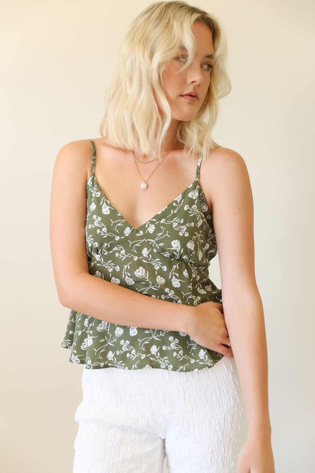 Catch Me Floral Cami Top by For Good