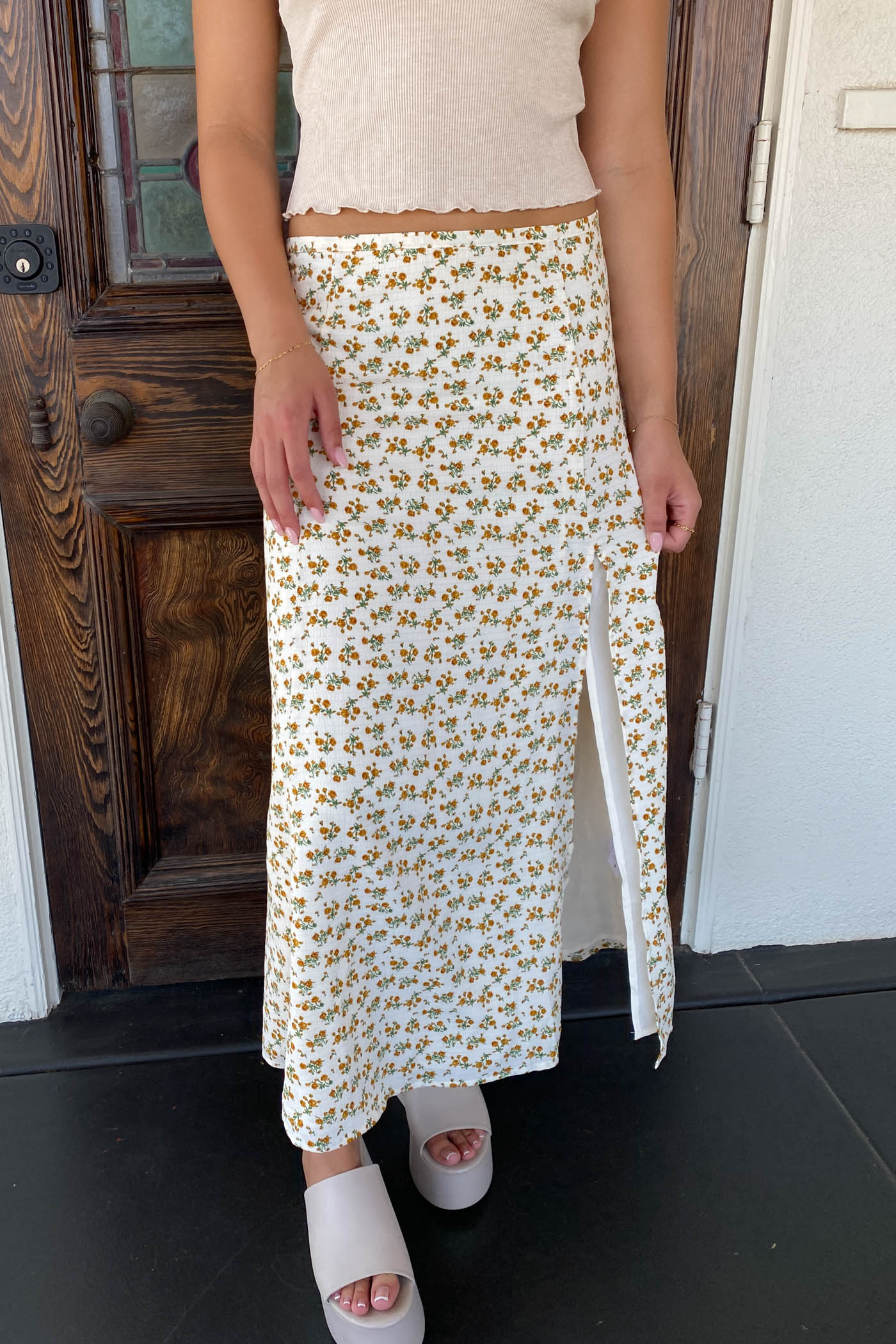 Ditsy Floral Maxi Skirt