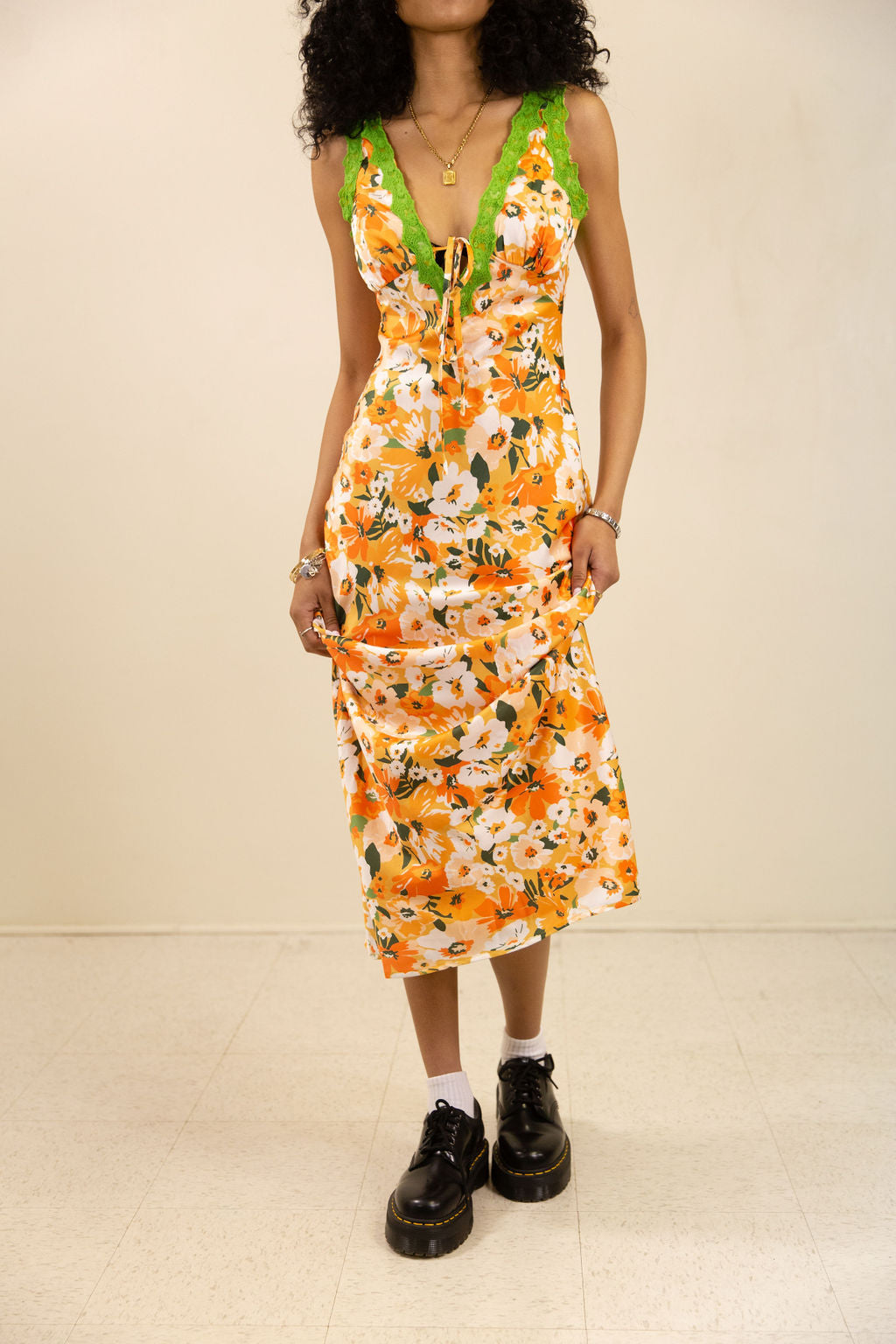 Be Seen Floral Maxi Dress
