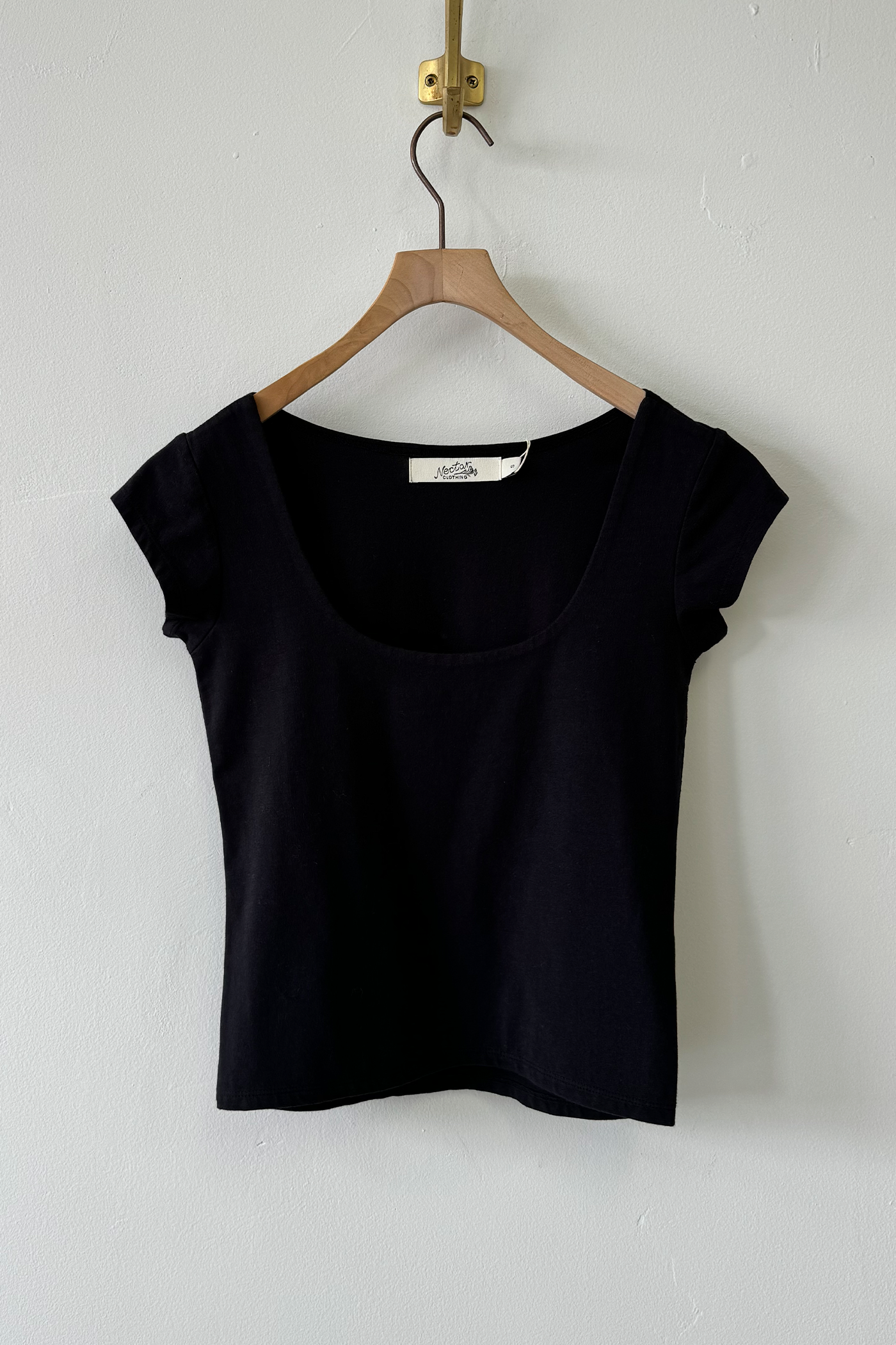 Basic Square Neck Short Sleeve Top