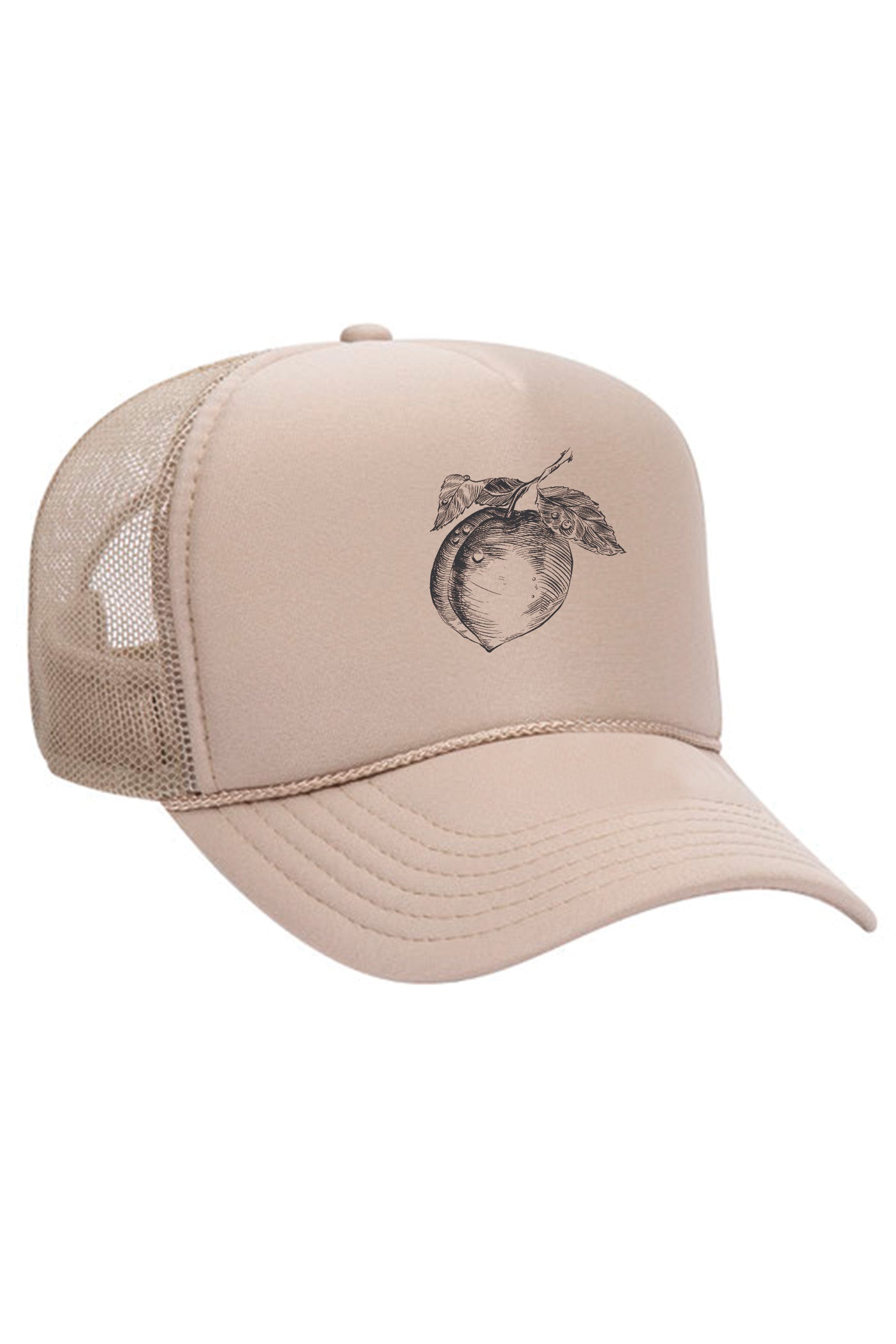 Peach Printed Trucker Hat