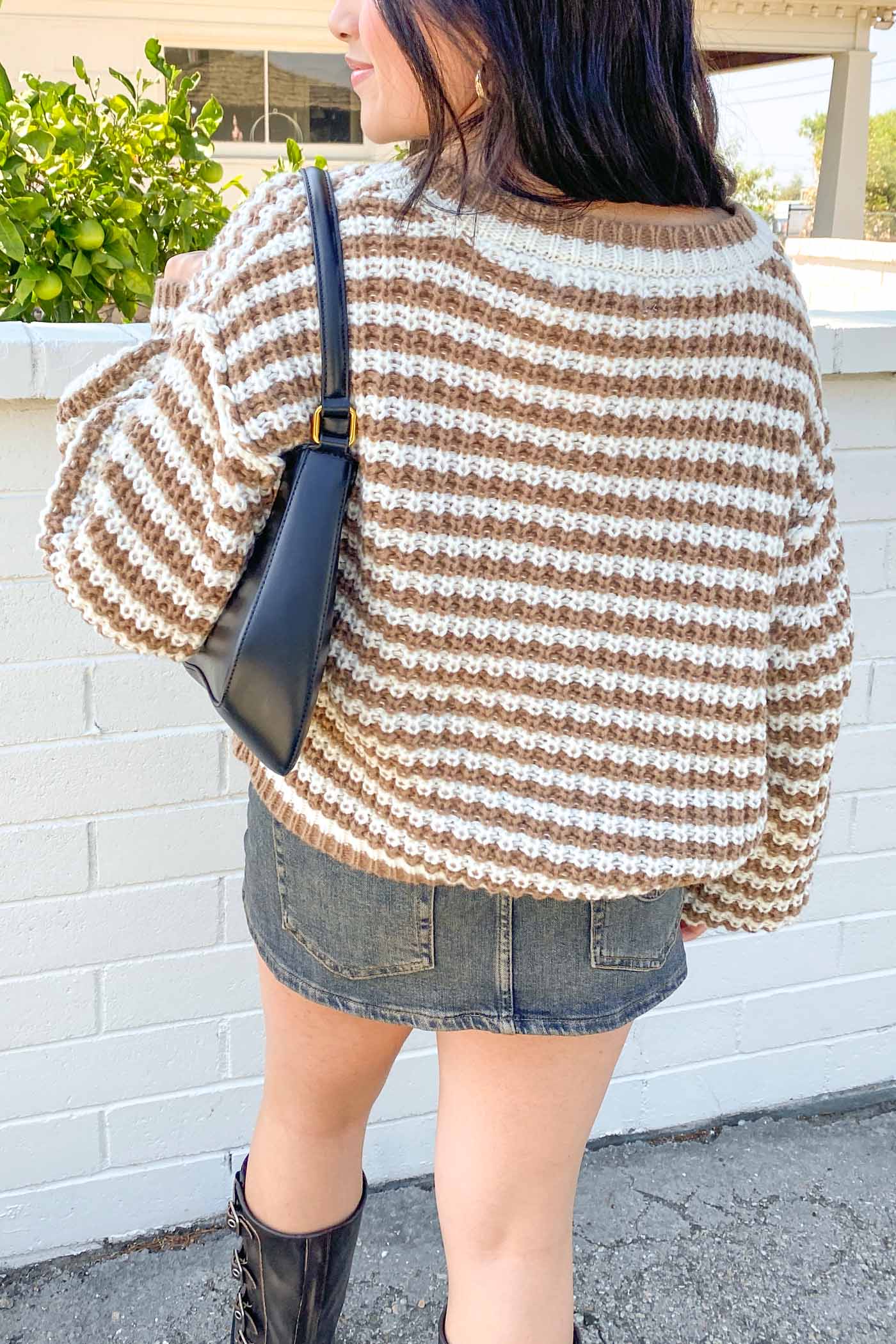 Striped Chunky Knit Sweater