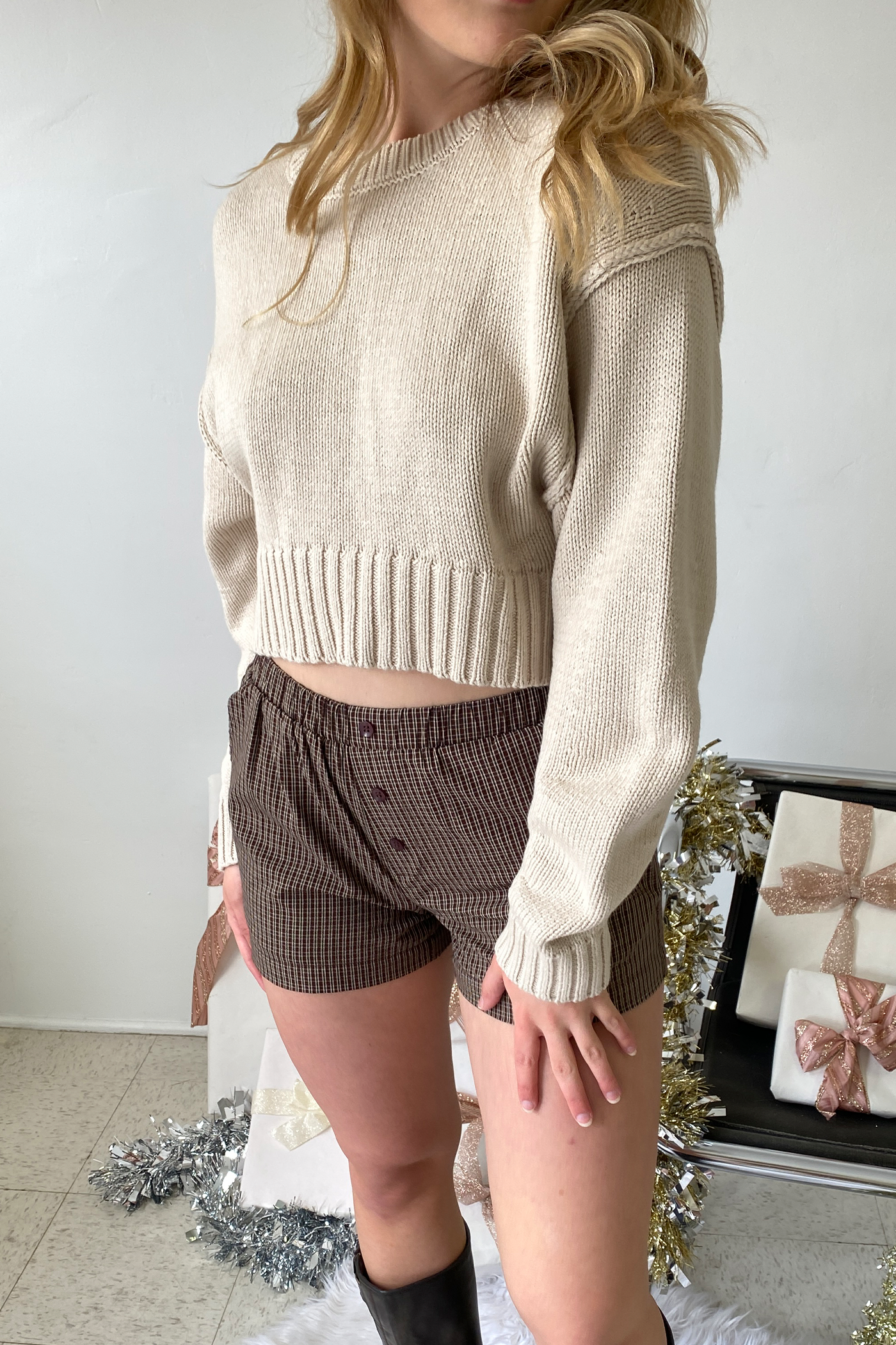 Crop Knit Sweater