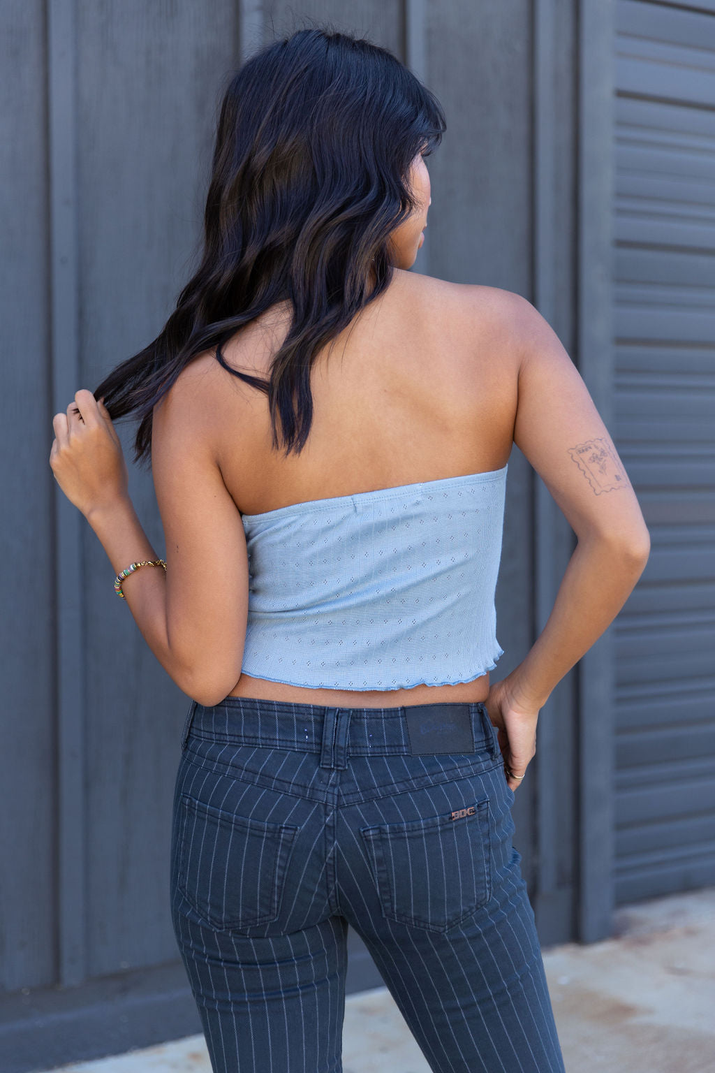 The Fave Basic Pointelle Tube Top