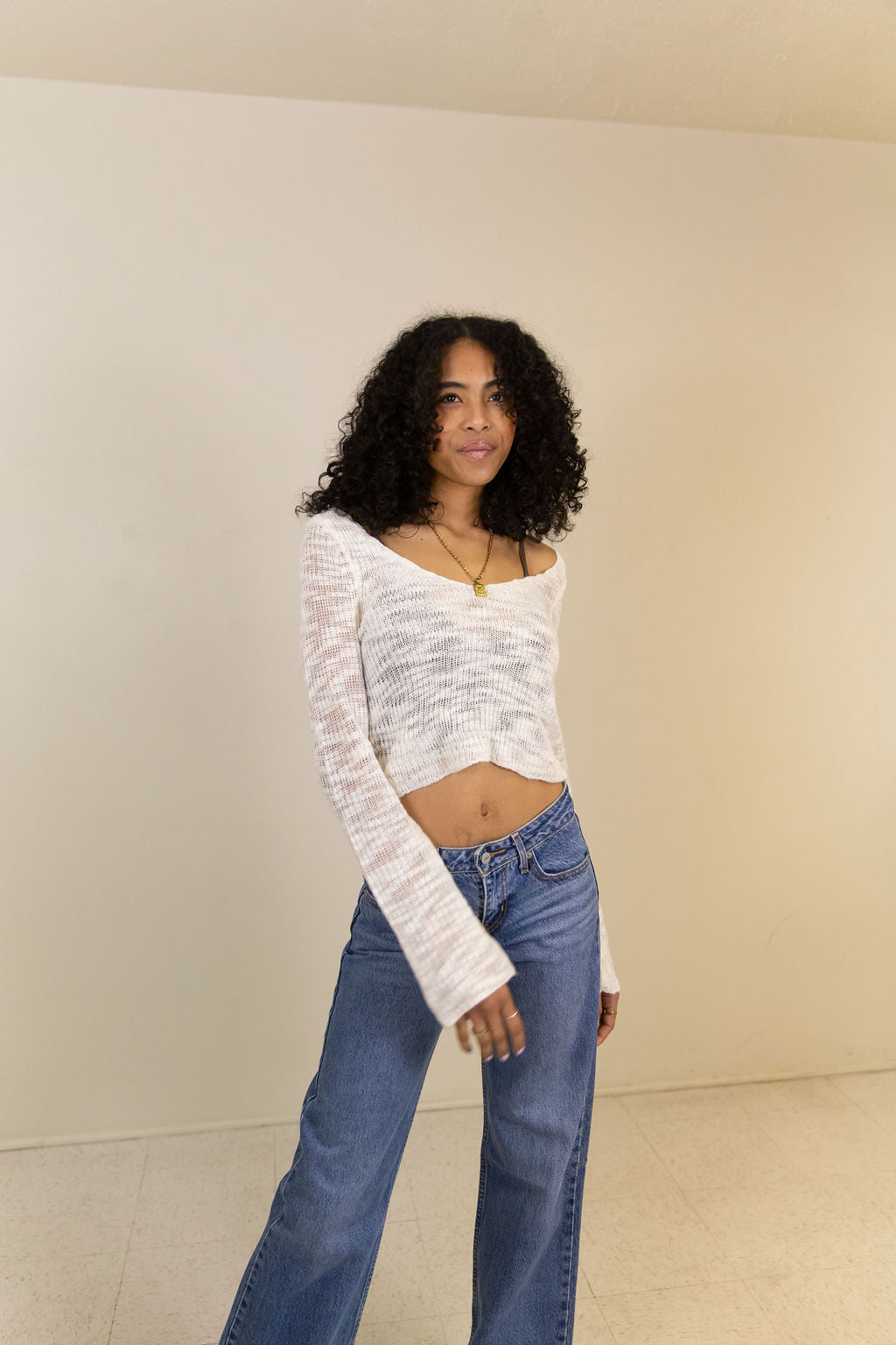 Cold Heart Knit Crop Sweater