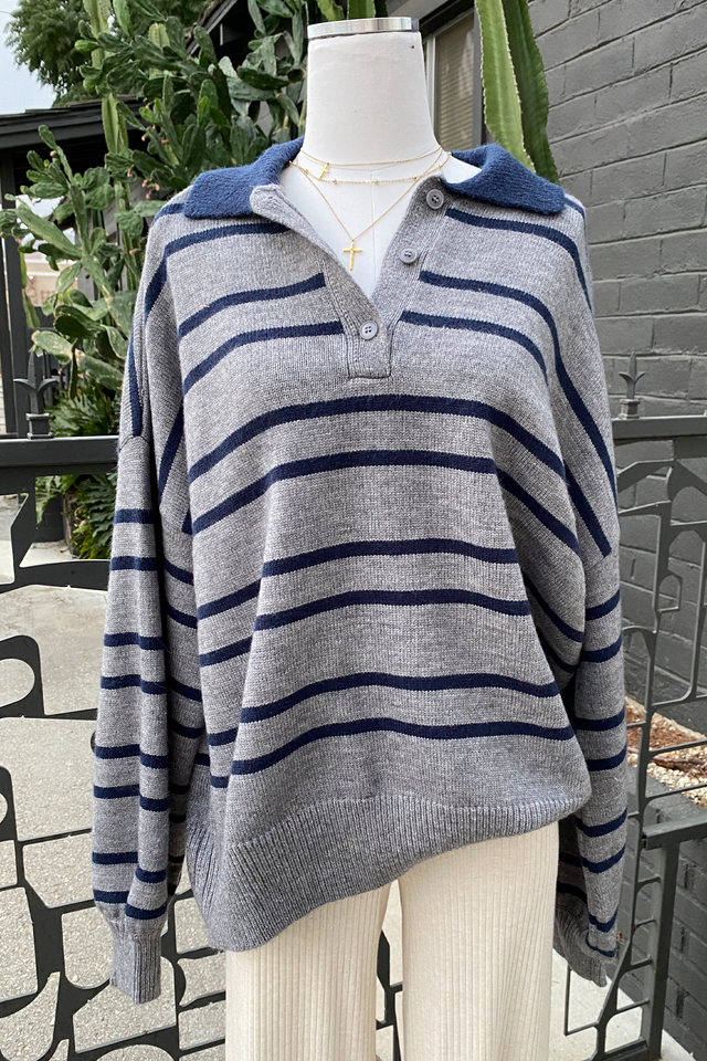 Oversized Striped Sweater