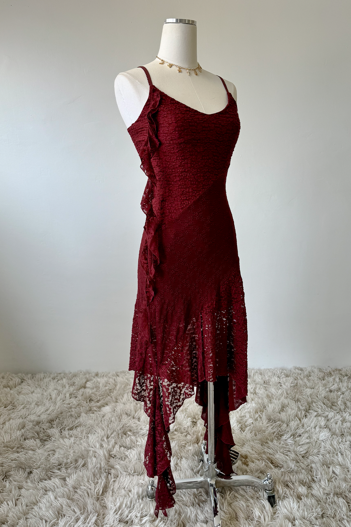 Mixed Media Midi Dress