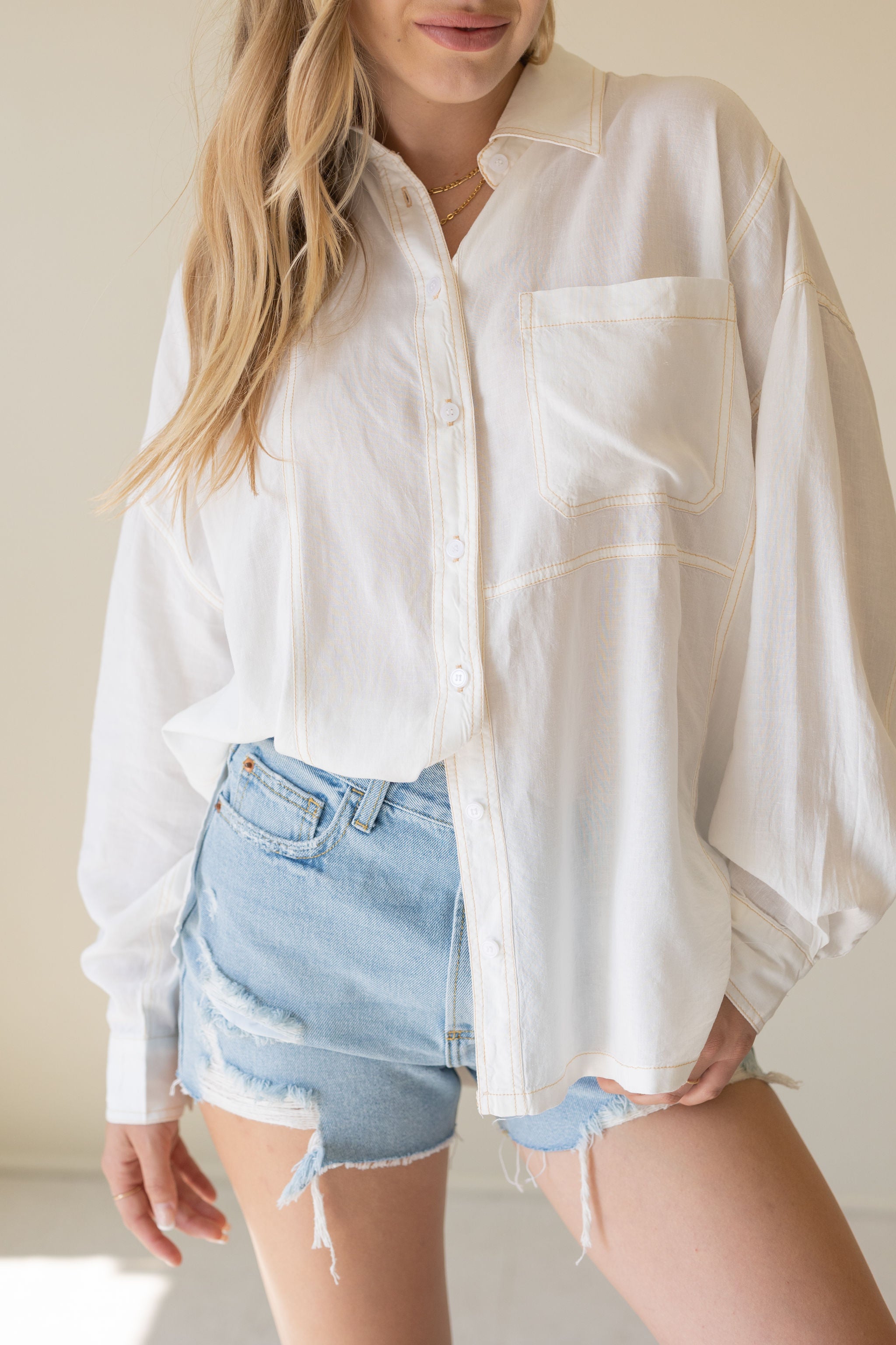 Act Natural Long Sleeve Top by For Good