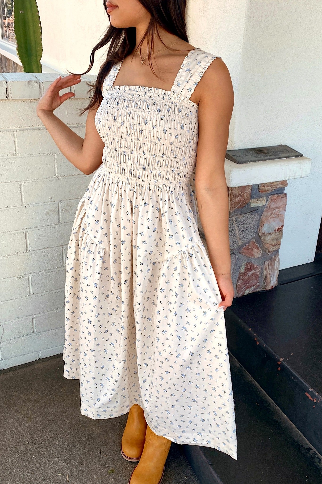 Margot Bow Back Midi Dress