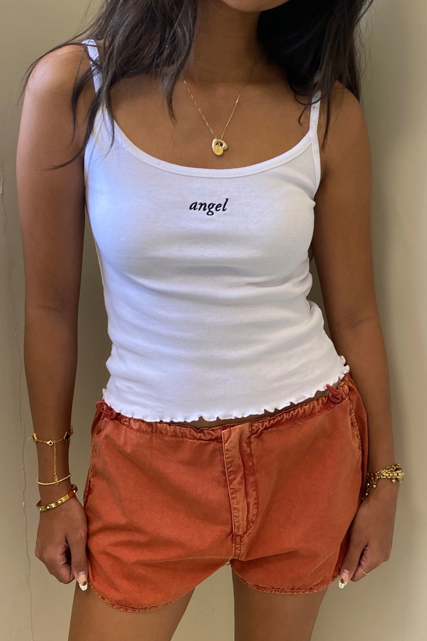 Angel Embroidered Cami Top