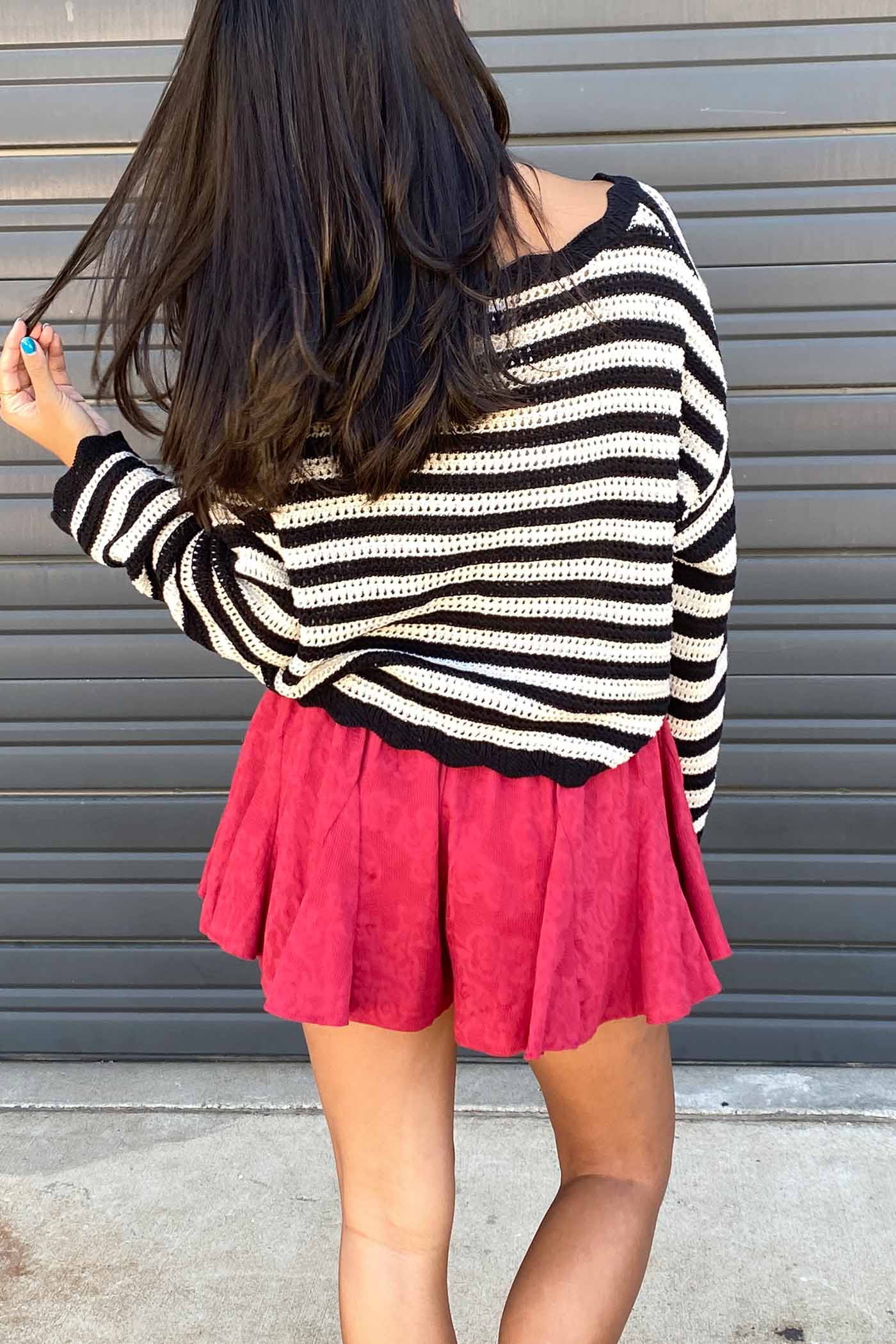 Striped Knit Sweater