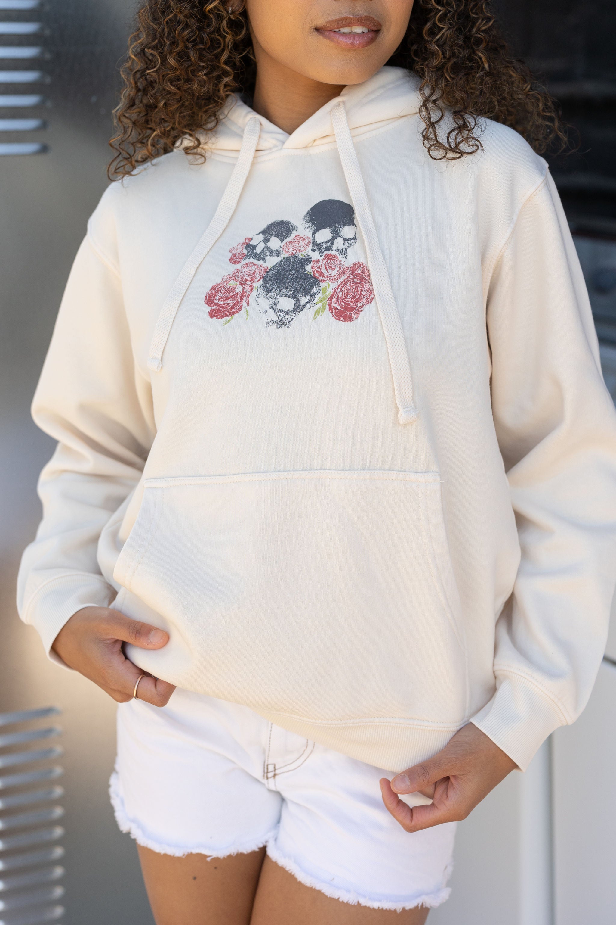 Skull & Roses Graphic Hoodie