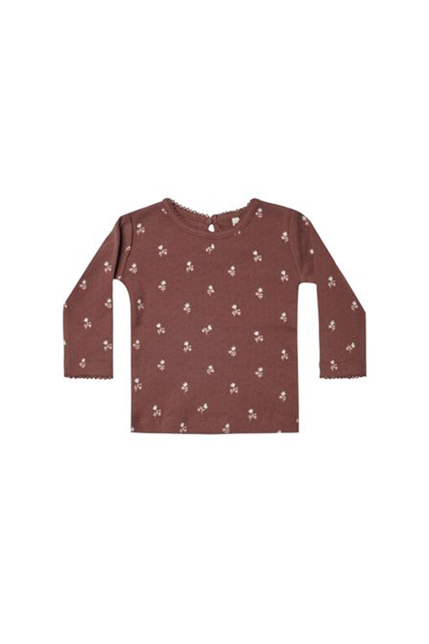 Pointelle Long Sleeve Kids Tee by Quincy Mae