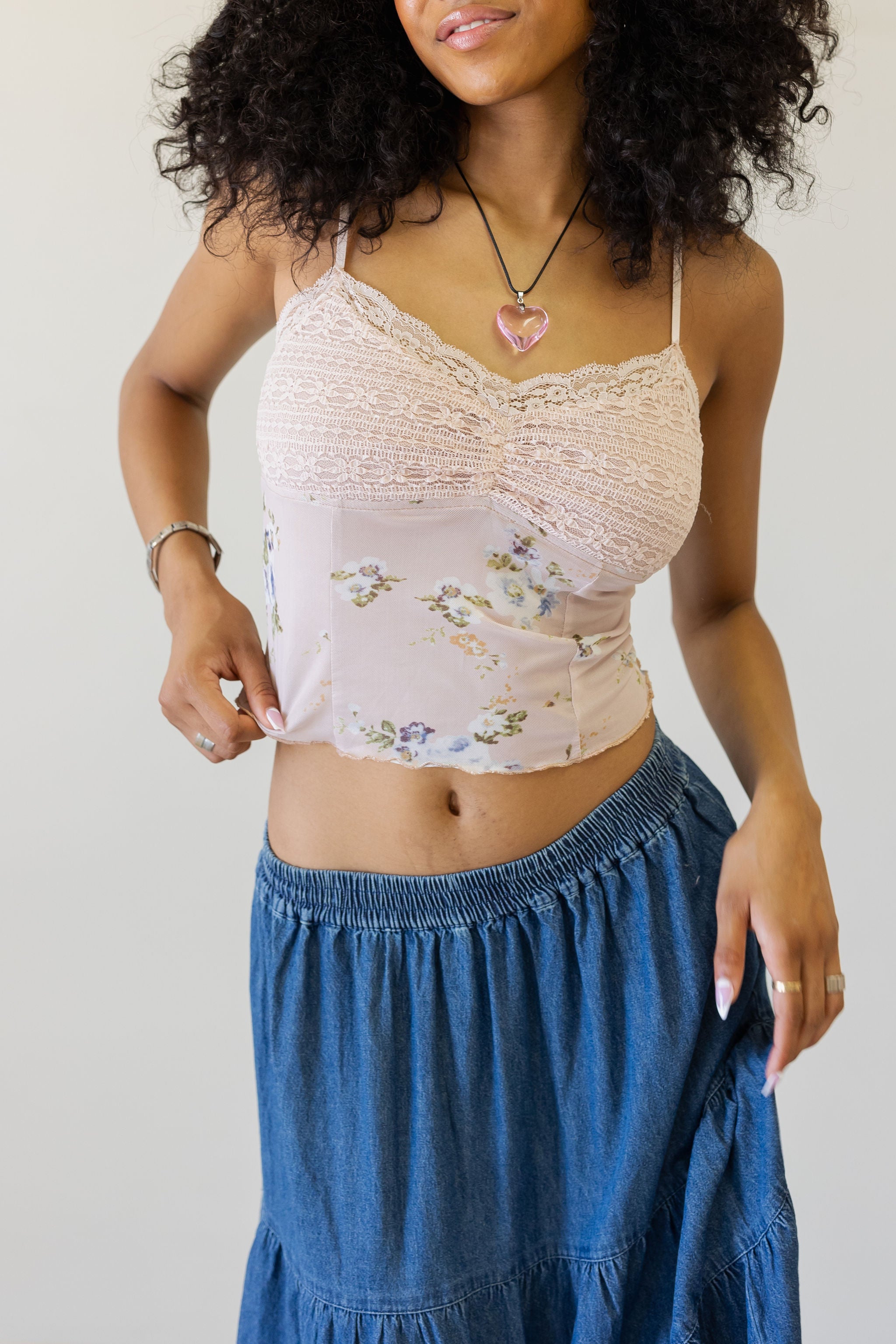 Floral Lace Cami Top