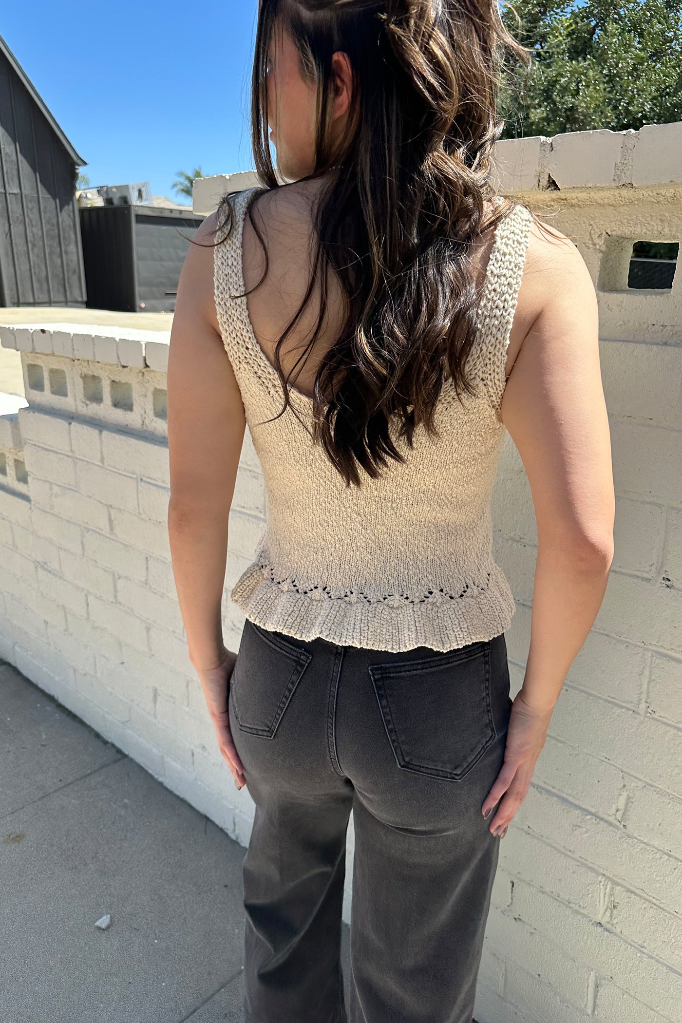 Sleeveless Crochet Top by For Good
