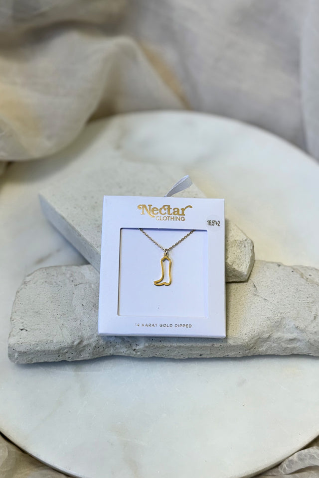 Dainty Boot Pendant Necklace