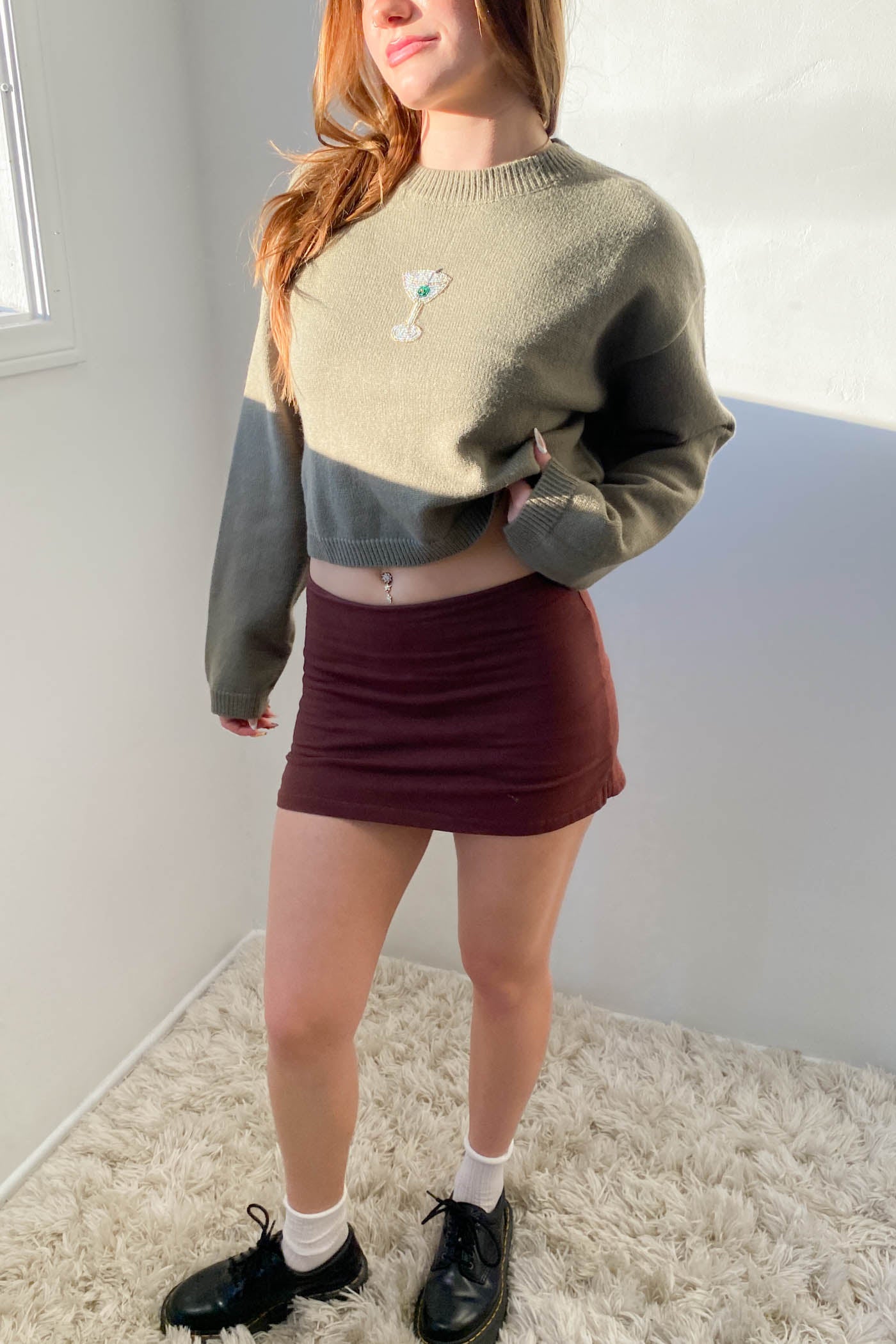 Beaded Martini Sweater