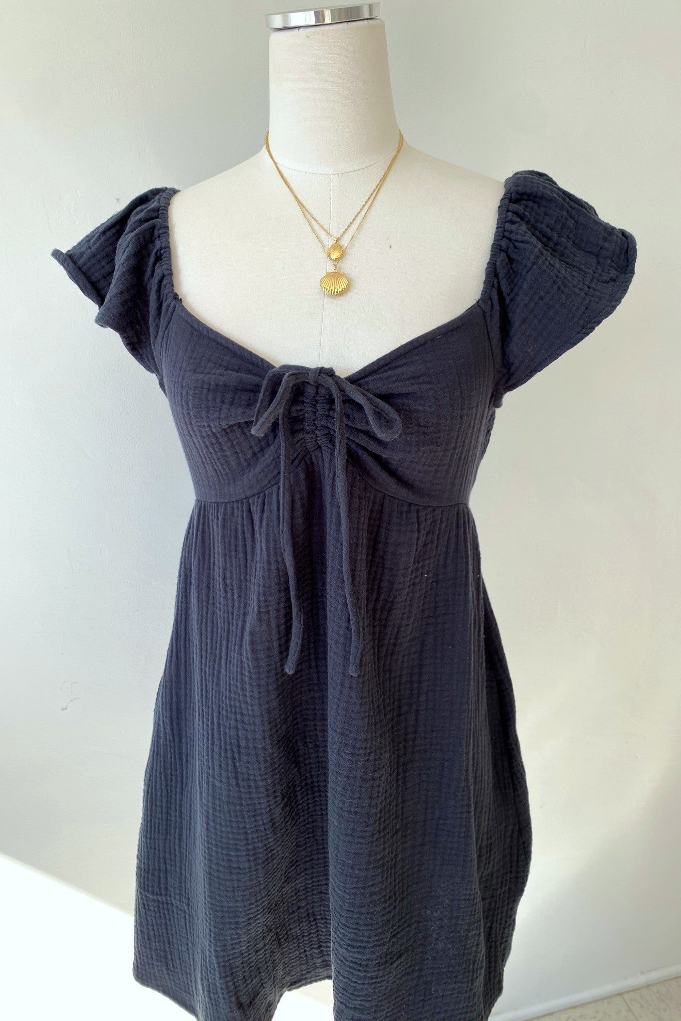 Tie Front Mini Dress