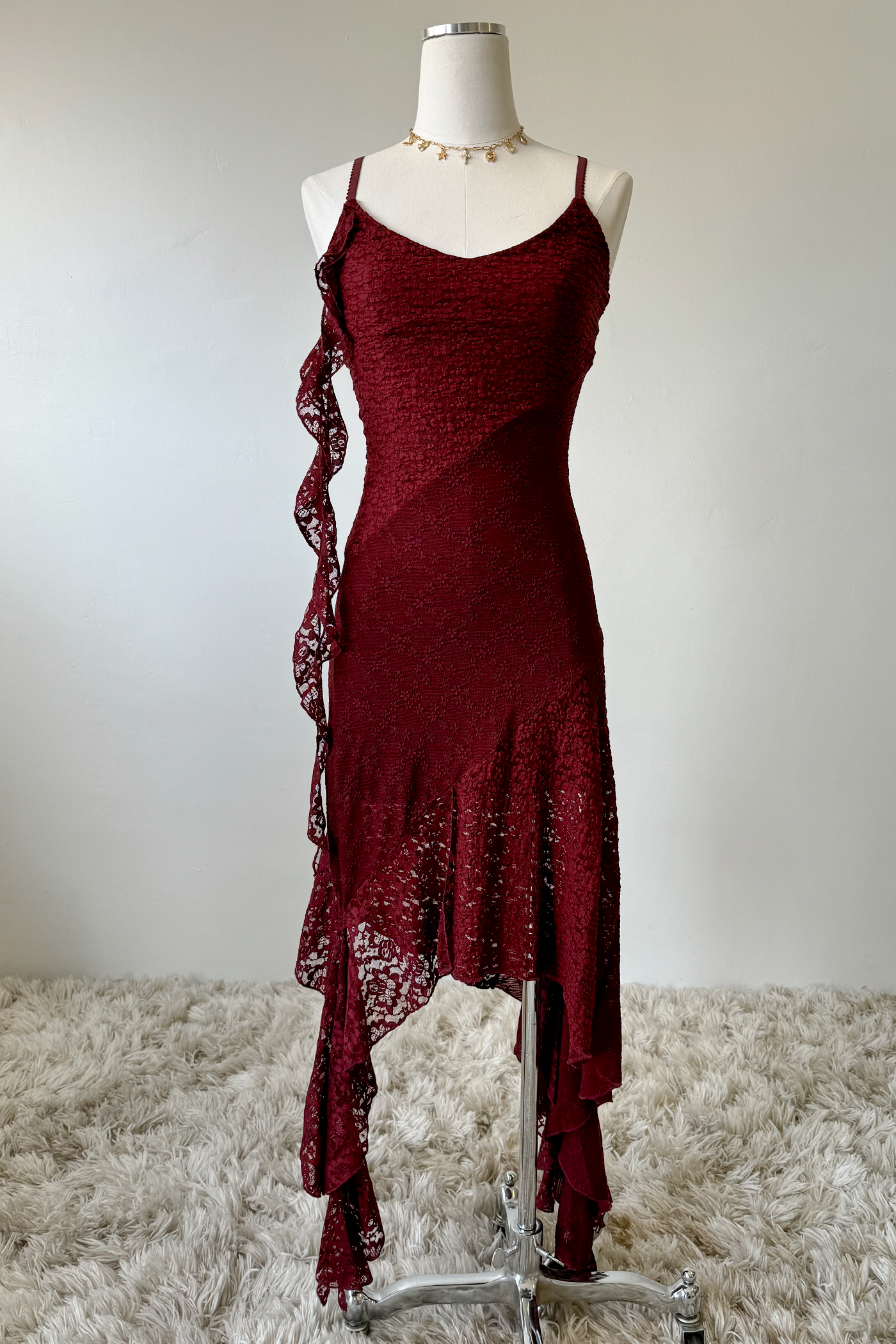 Mixed Media Midi Dress