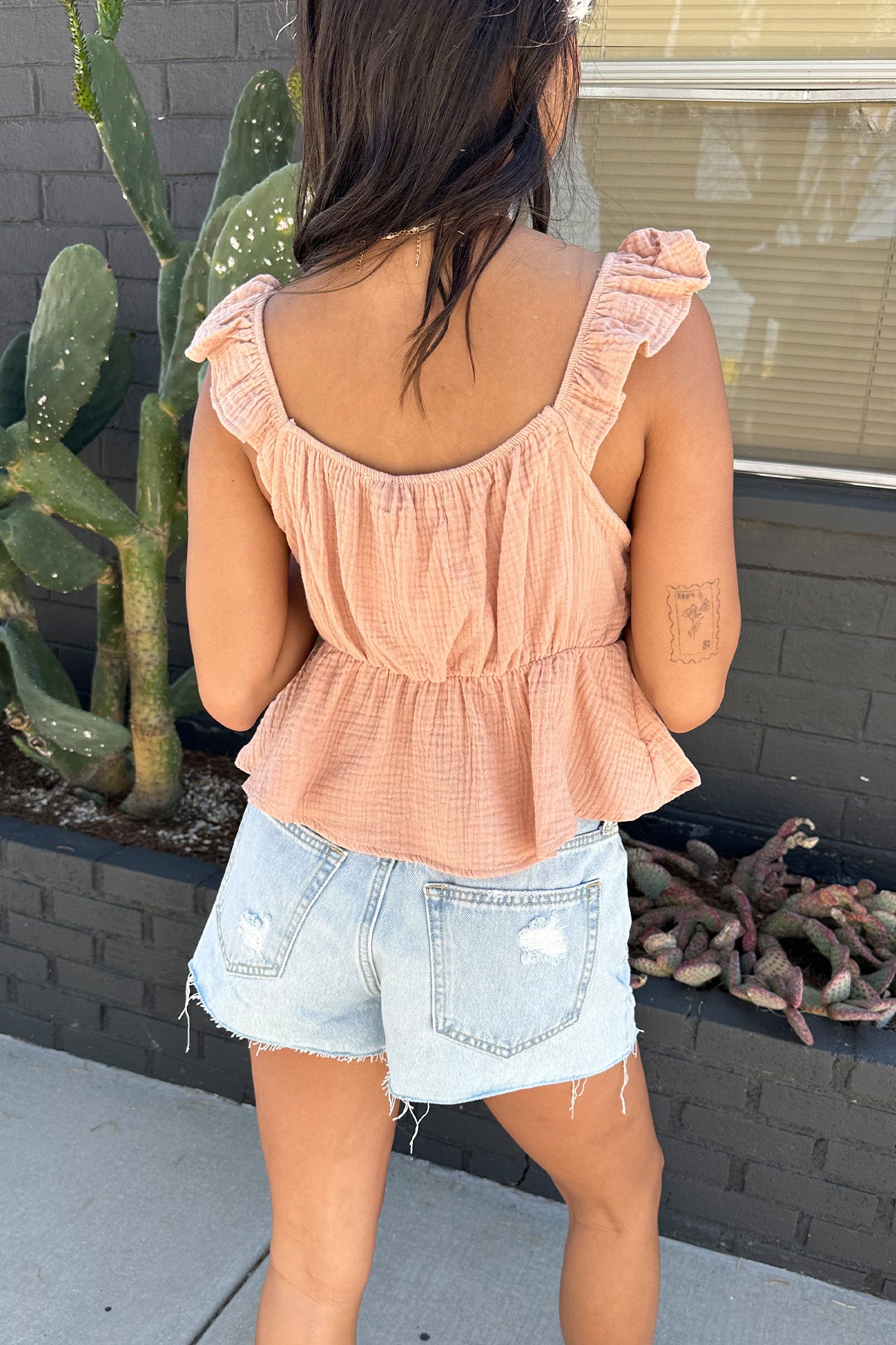 Ruffled Babydoll Top