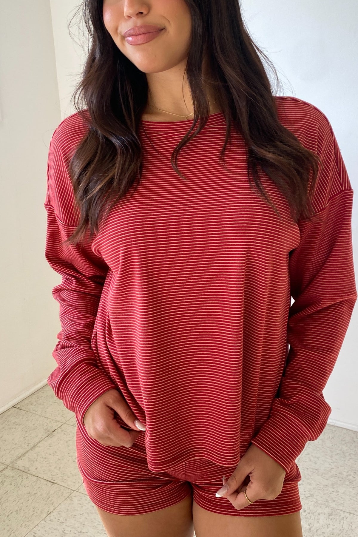 Striped Oversized Top