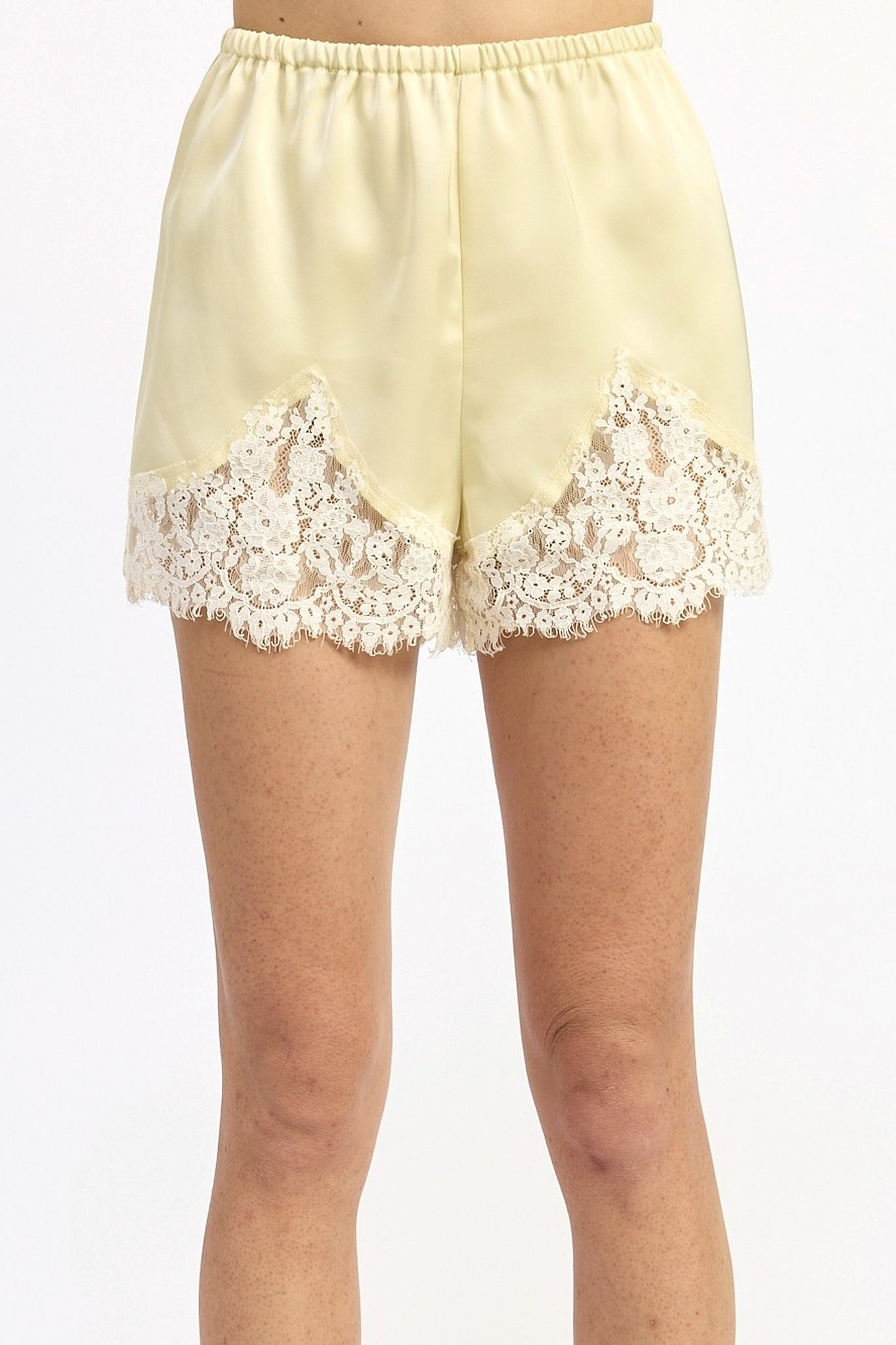 Satin Lace Lounge Shorts