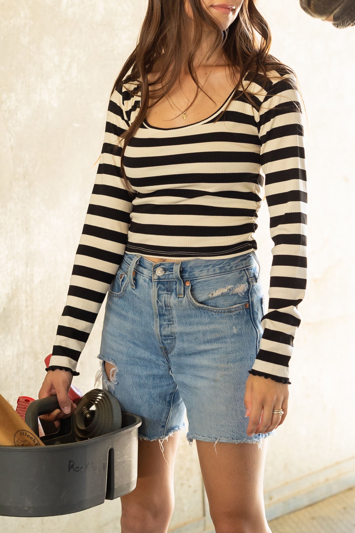 Striped Long Sleeve Top