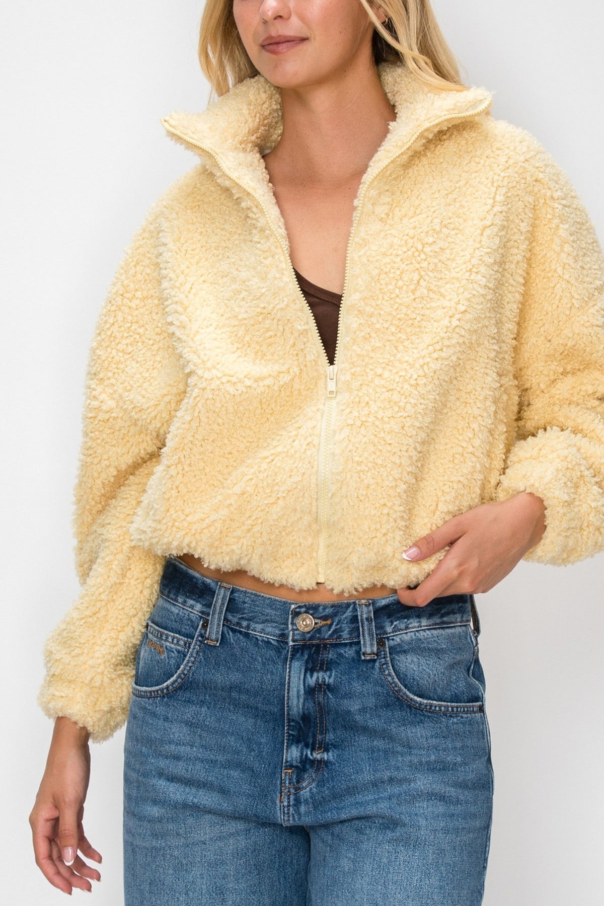 Sherpa Zip Up Jacket