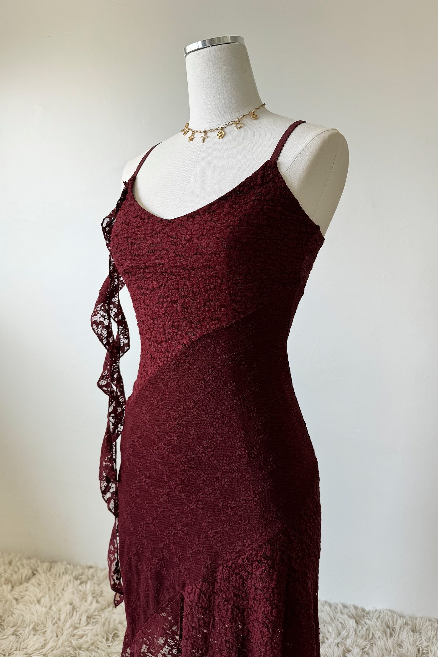 Mixed Media Midi Dress