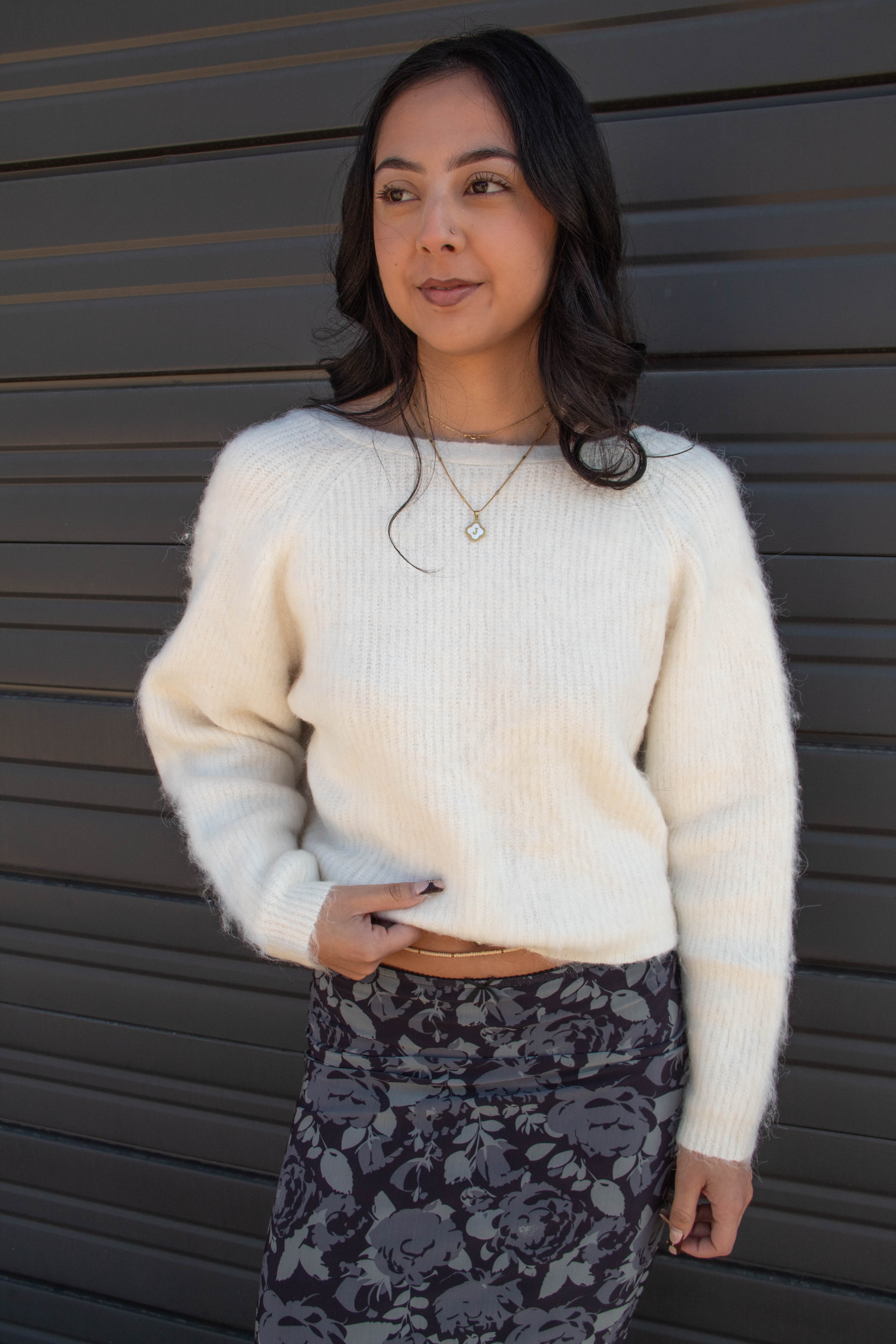 Twist Back Knit Sweater by For Good